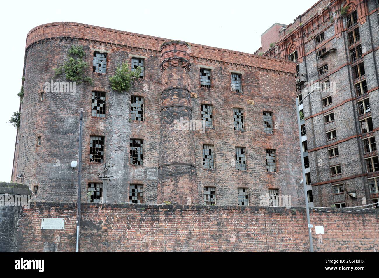 Historische Lagerhäuser in Liverpool Stockfoto