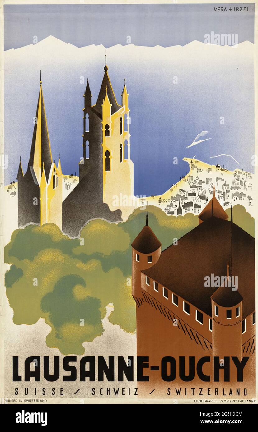 Switzerland Poster Stockfotos und -bilder Kaufen - Alamy