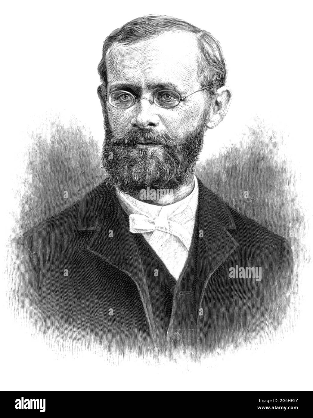 CLEVELAND ABBE (1838-1916) amerikanischer Meteorologe und Verfechter von Zeitzonen. Stockfoto
