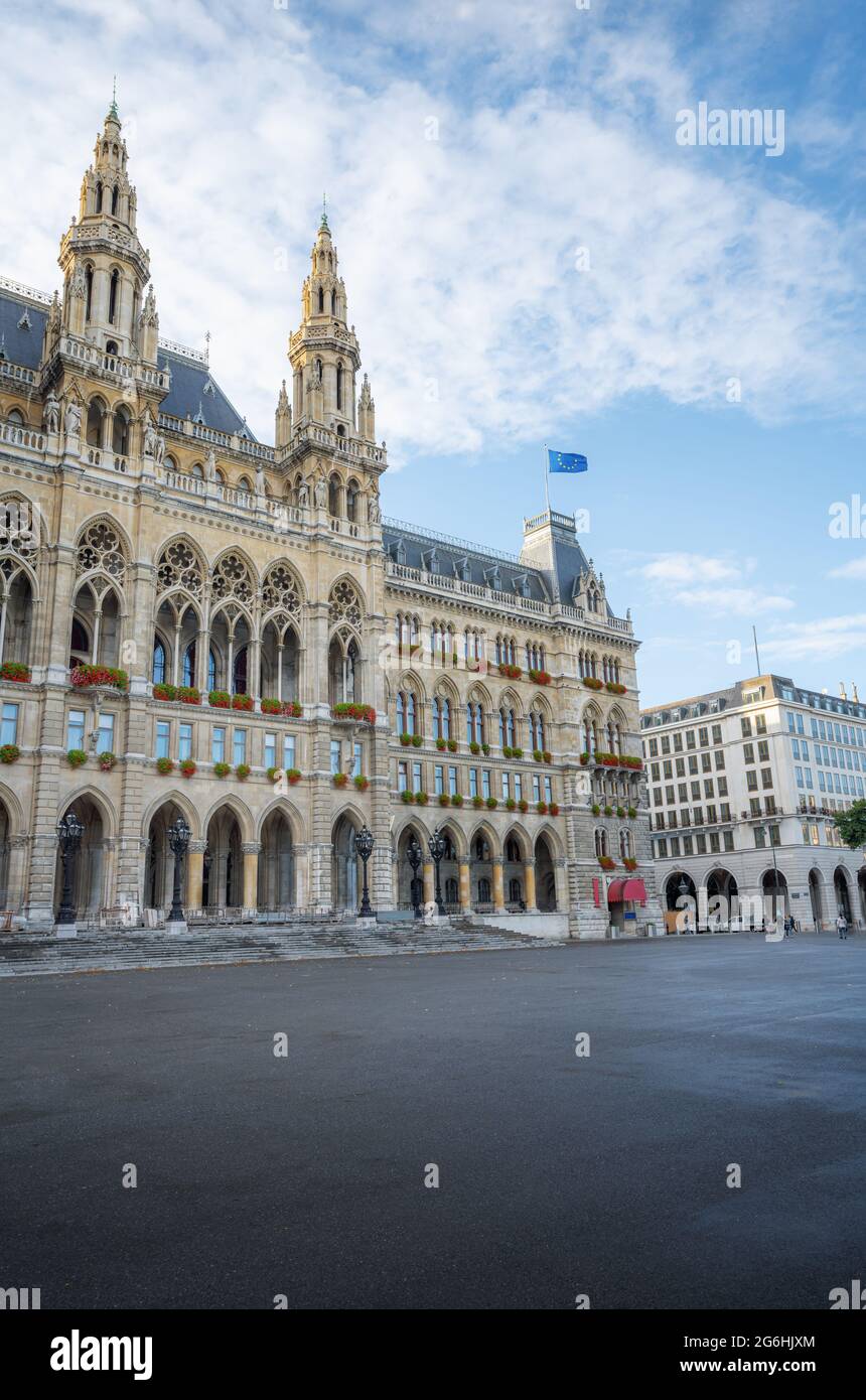 Wiener Rathaus - Wien, Österreich Stockfoto