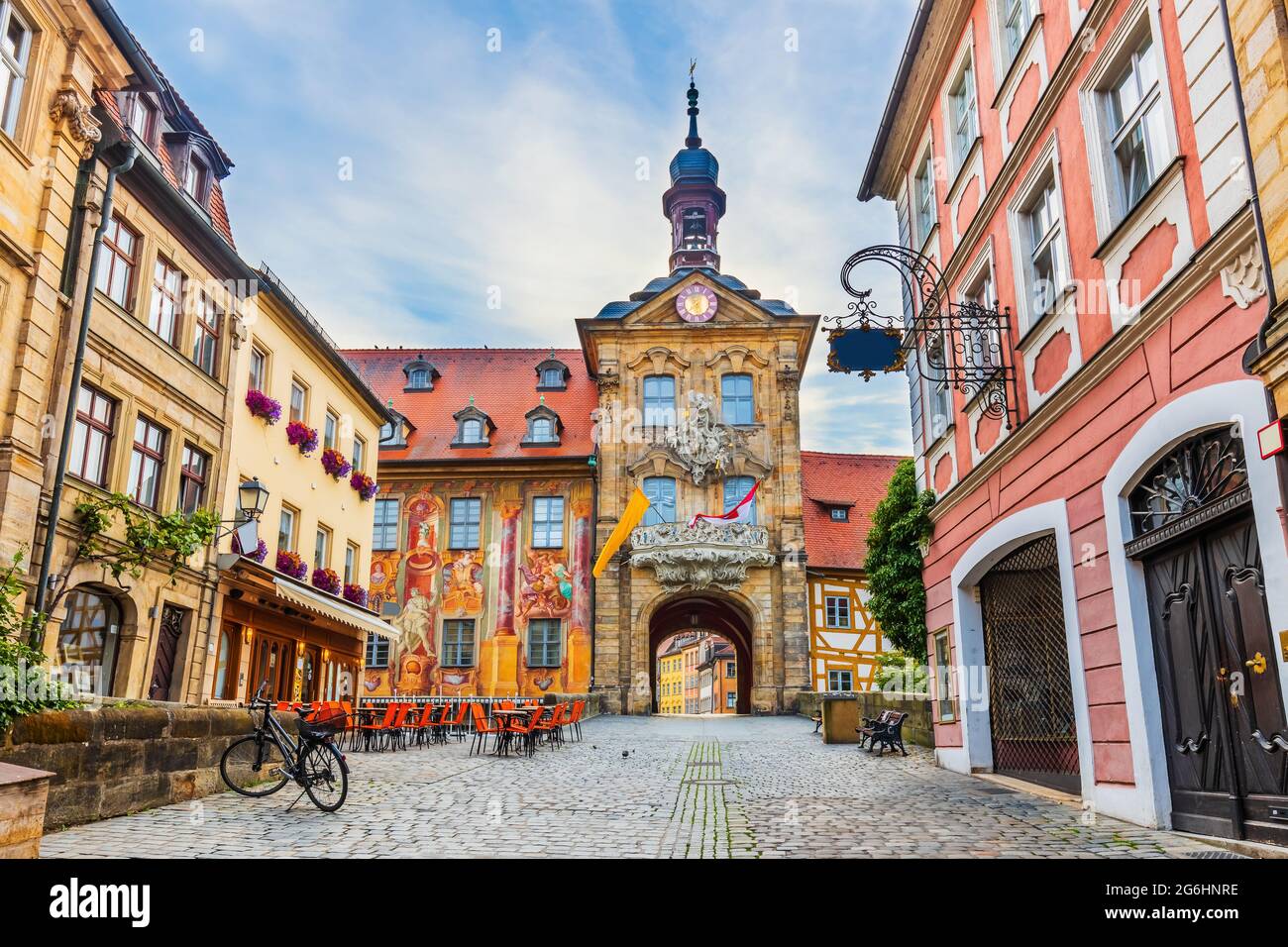 Bamberg, Deutschland. Bamberger Rathaus Stockfoto