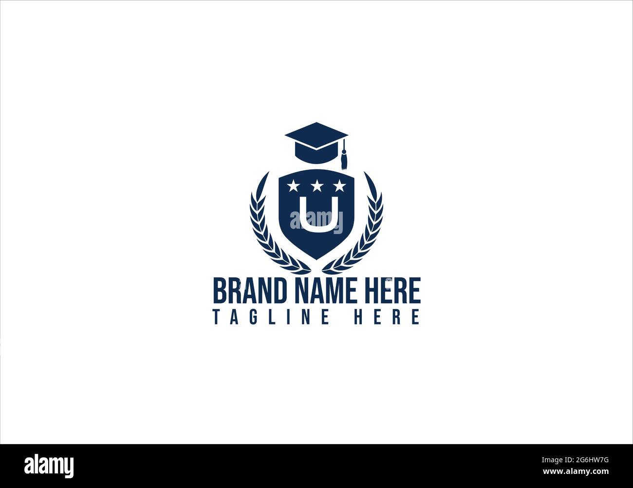 Bildung Logo-Design. Abschluss, Schule, Akademie, Universität, Collage Logo-Design und Vektor-Vorlage. Stock Vektor