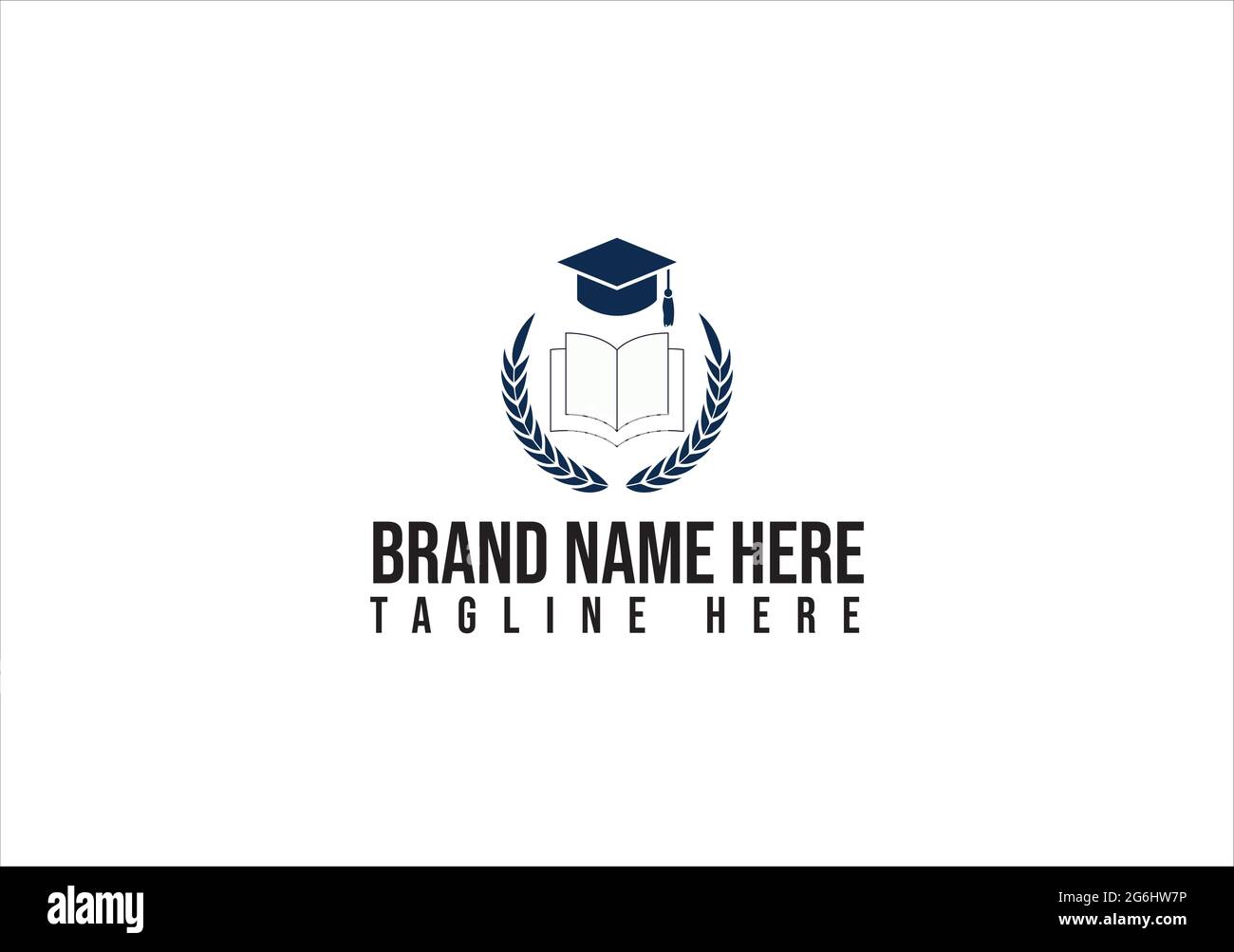 Bildung Logo-Design. Abschluss, Schule, Akademie, Universität, Collage Logo-Design und Vektor-Vorlage. Stock Vektor