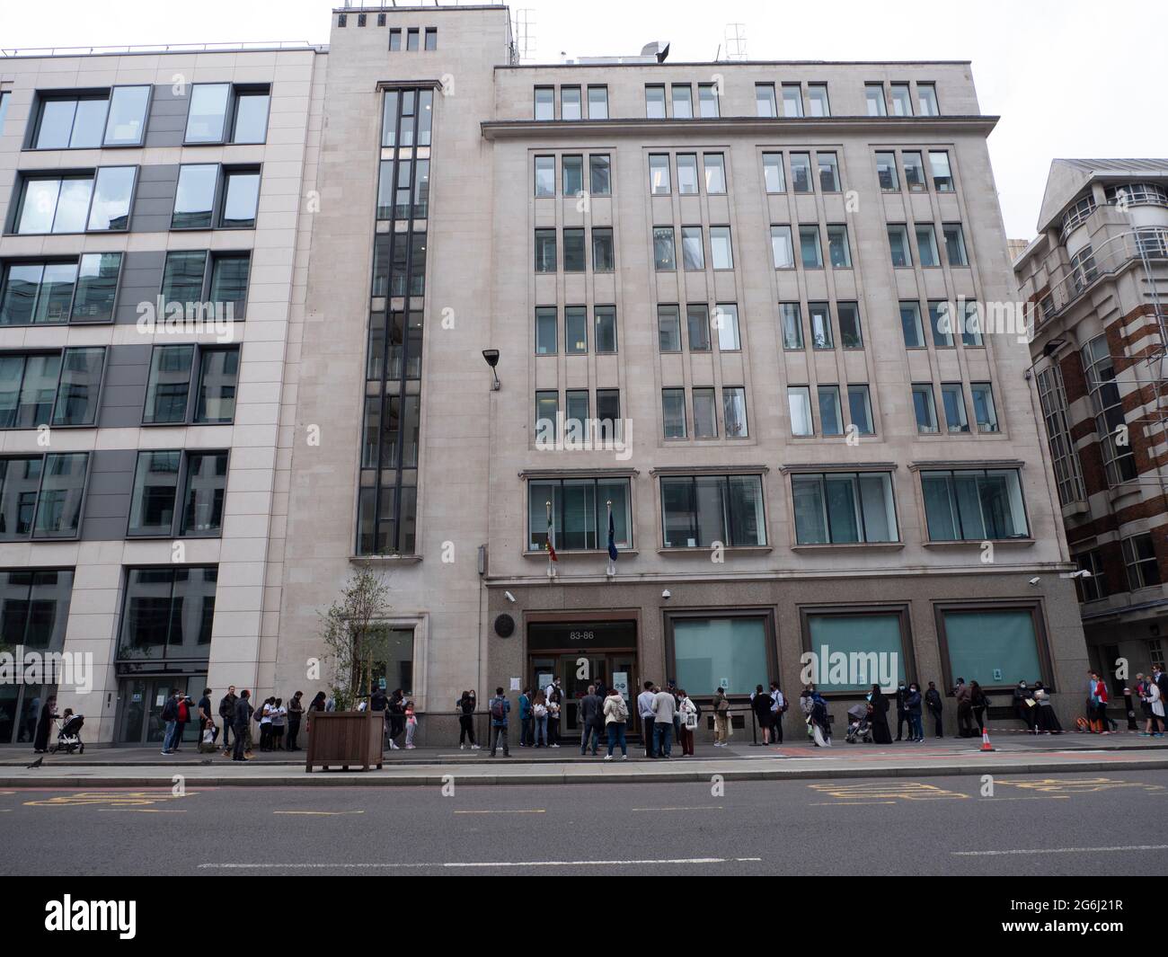 Passbüro des italienischen Generalkonsulats in Farringdon London Stockfoto