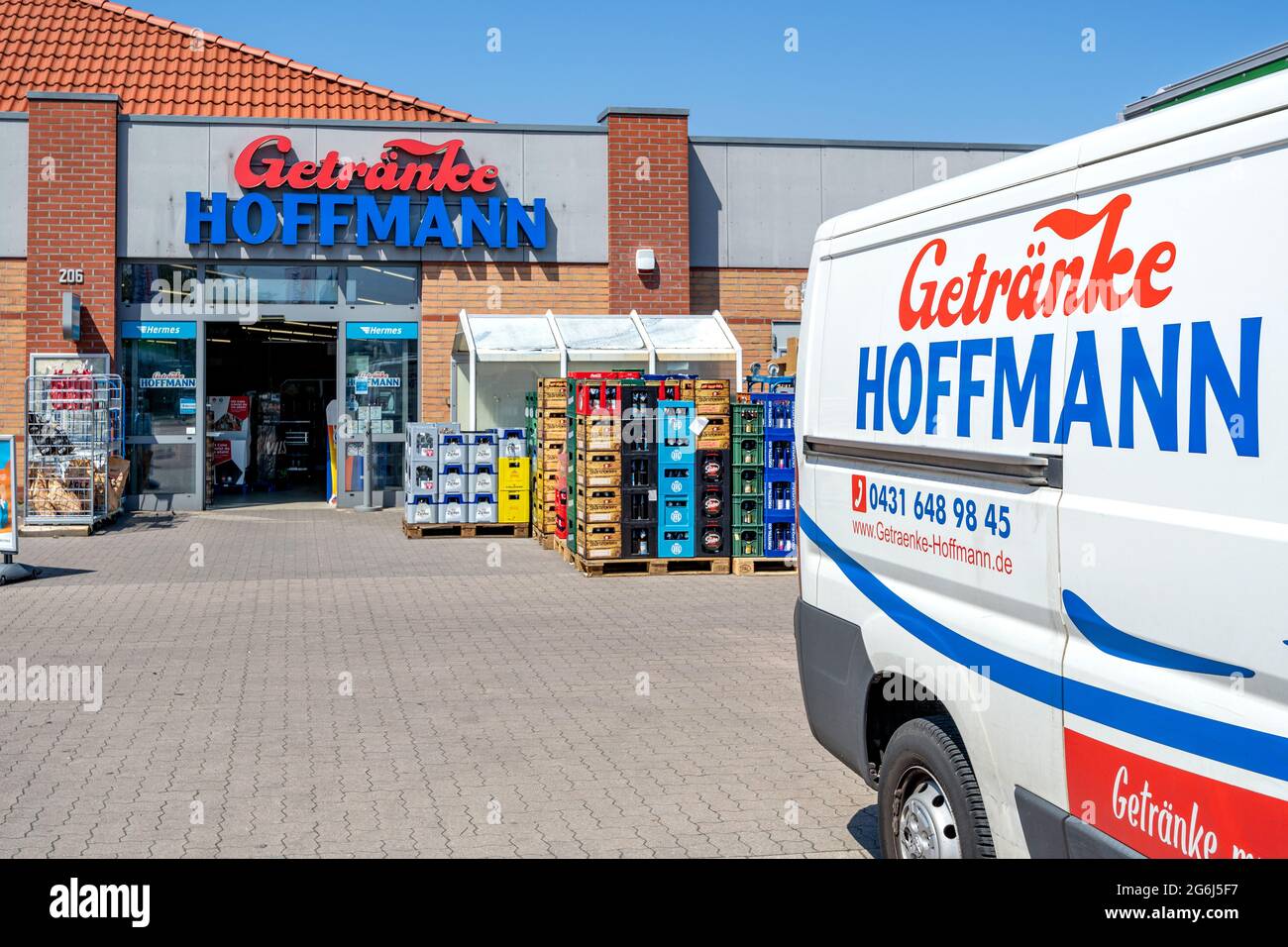 Getraenke Hoffmann Getränkeladen in Kiel, Deutschland Stockfoto