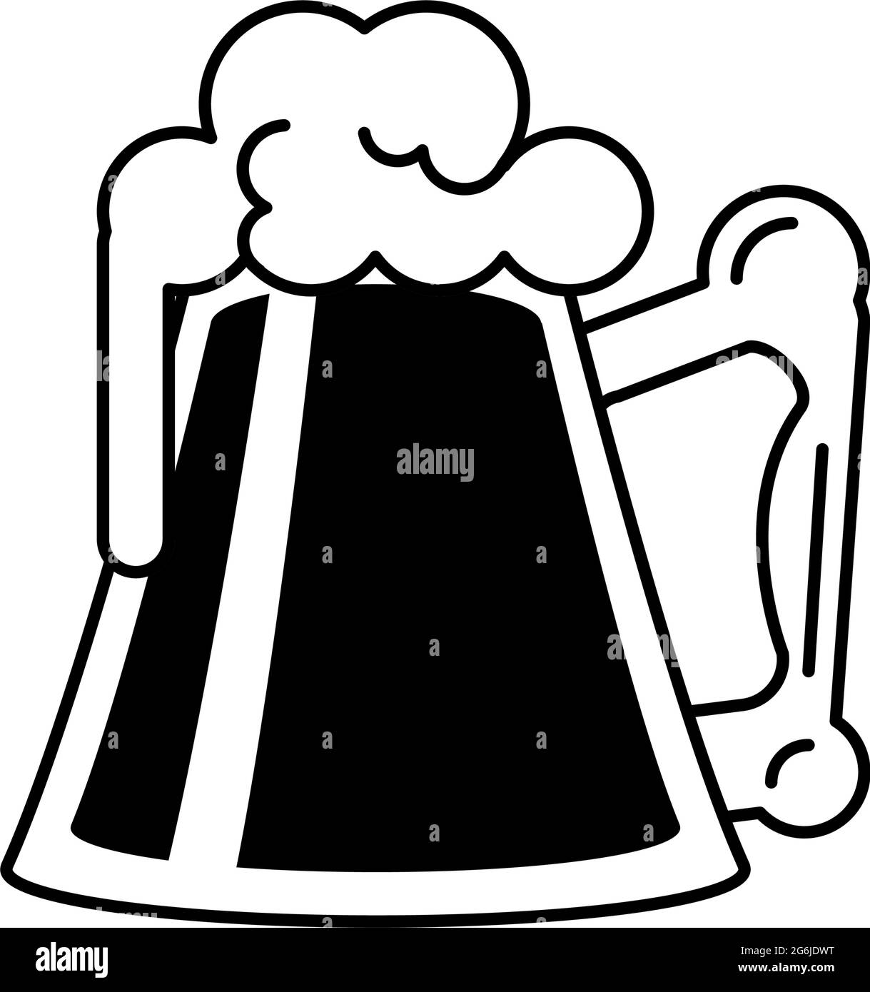 Bier-Becher trinken Stock Vektor