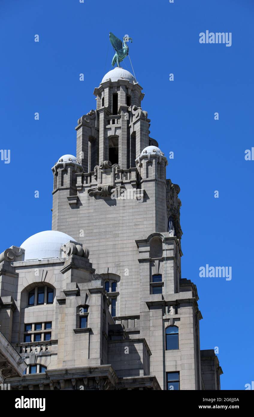 Das Royal Liver Building in Liverpool Stockfoto