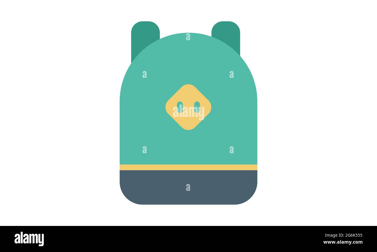 Rucksack Symbol touristische Campingtasche Vektorbild Stock Vektor