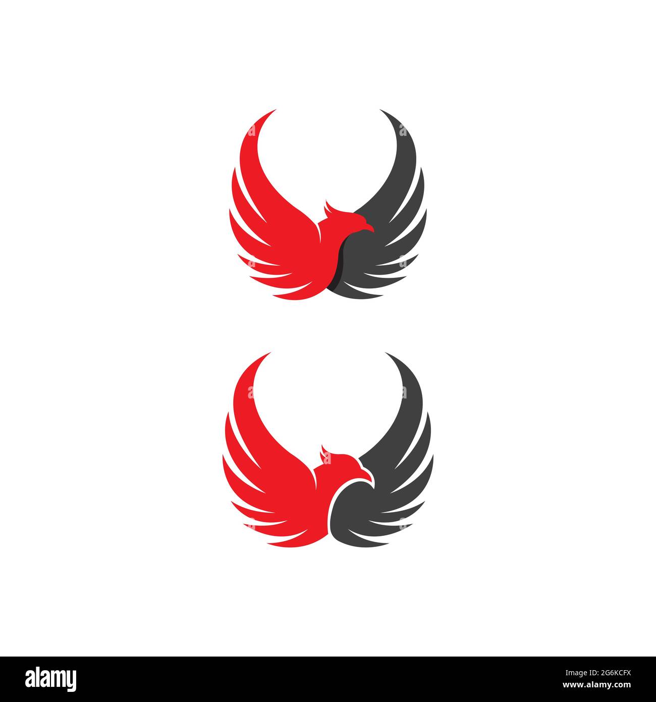 Phoenix Vektor icon Abbildung Design Template Stock Vektor