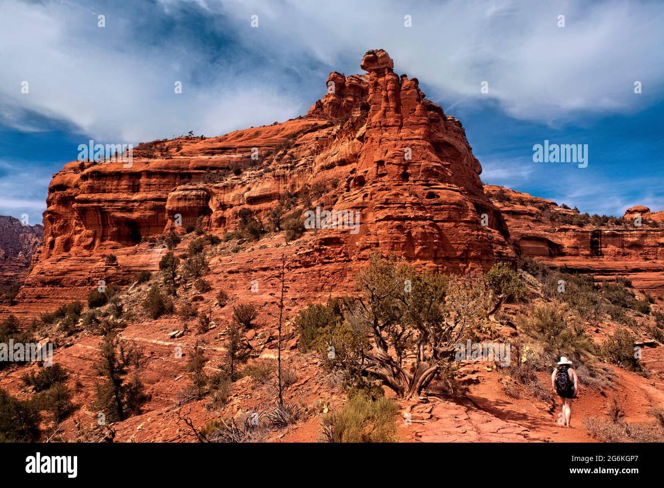 Wandern im Boynton Canyon, Sedona, Arizona, USA Stockfoto