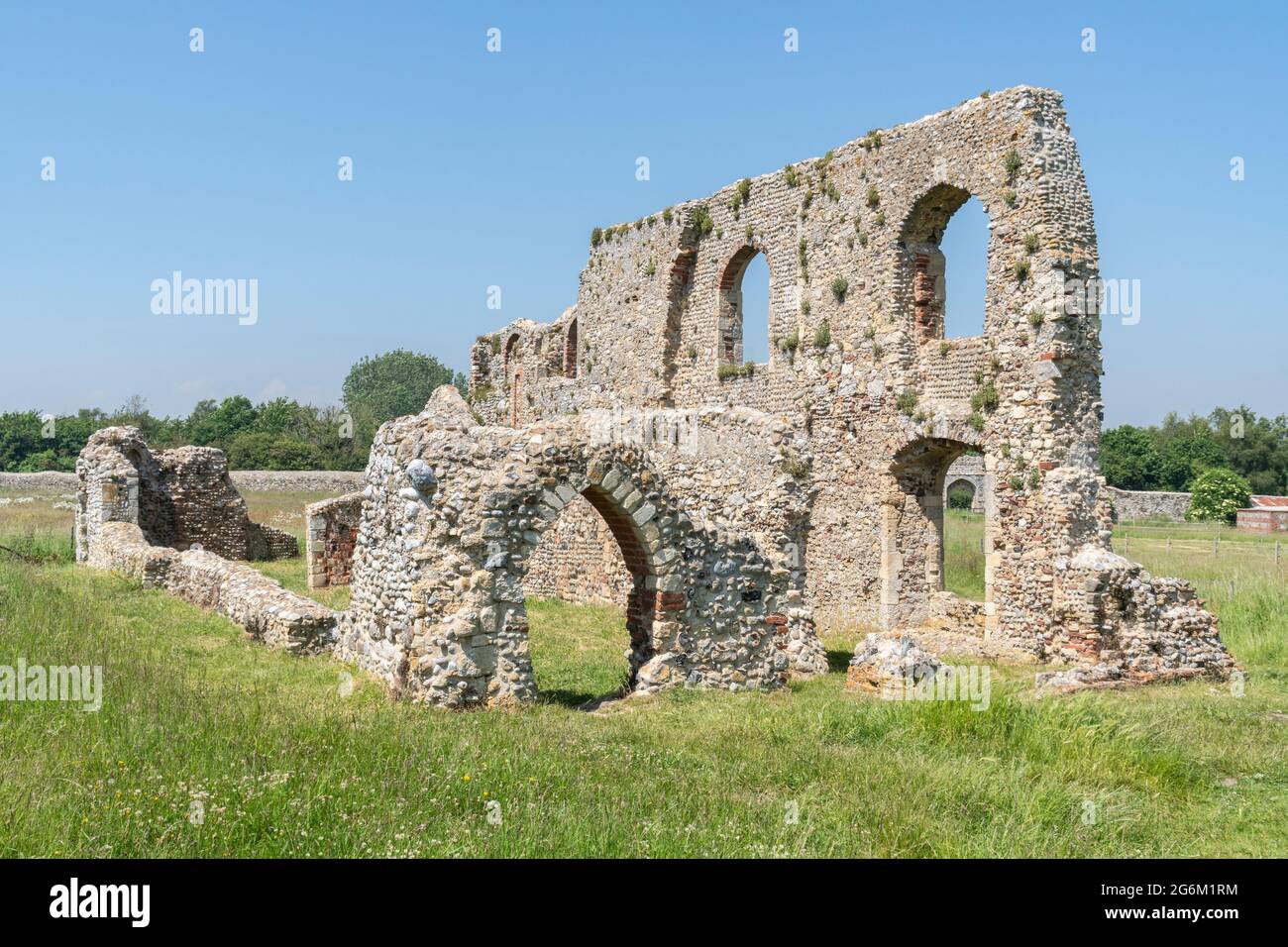 Greyfriars, ein Franziskanermönch in Dunwich in der englischen Grafschaft Suffolk Stockfoto