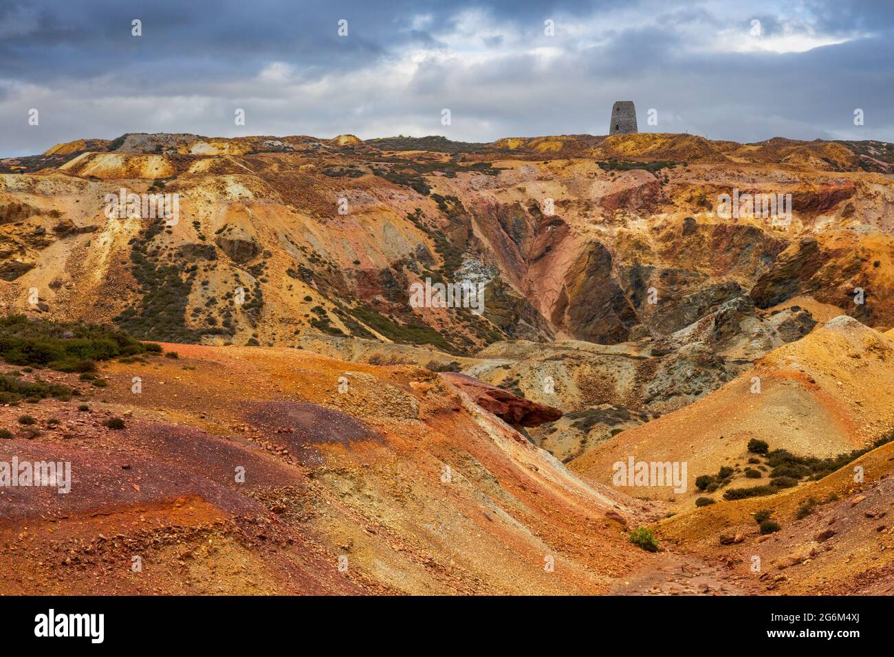 The Great opencast of Pary’s Mountain, Anglesey, North Wales Stockfoto