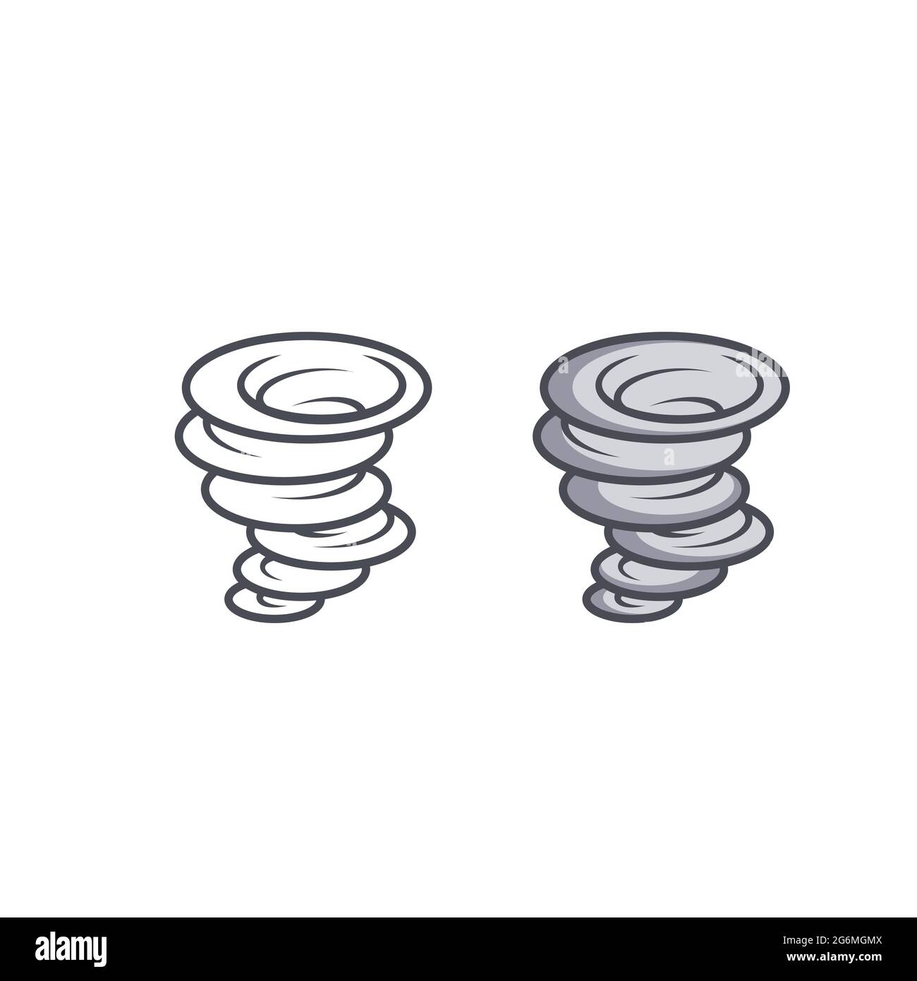 Tornado Symbol logo Vector Illustration Design Stock Vektor