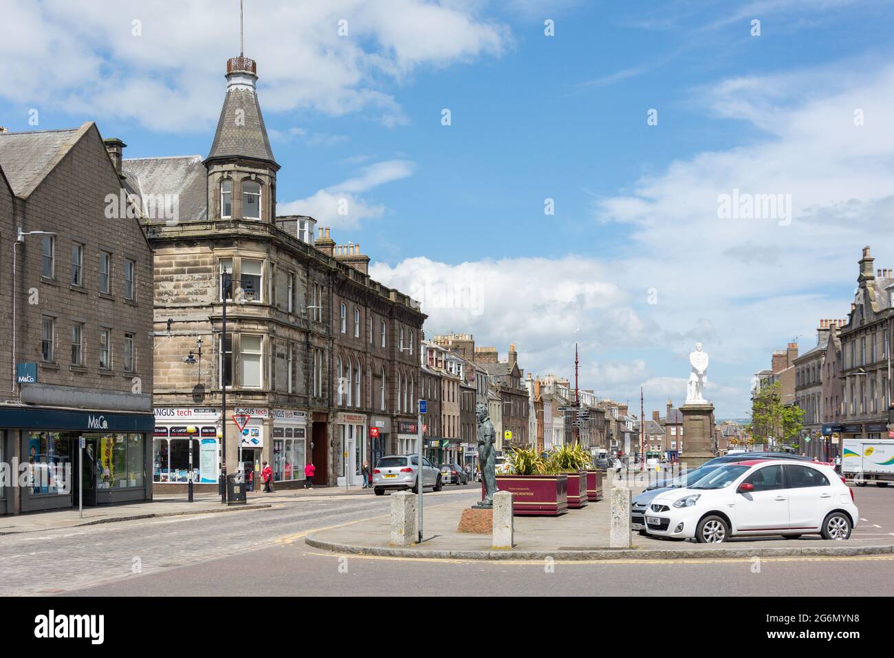 High Street, Montrose, Angus, Schottland, Großbritannien Stockfoto