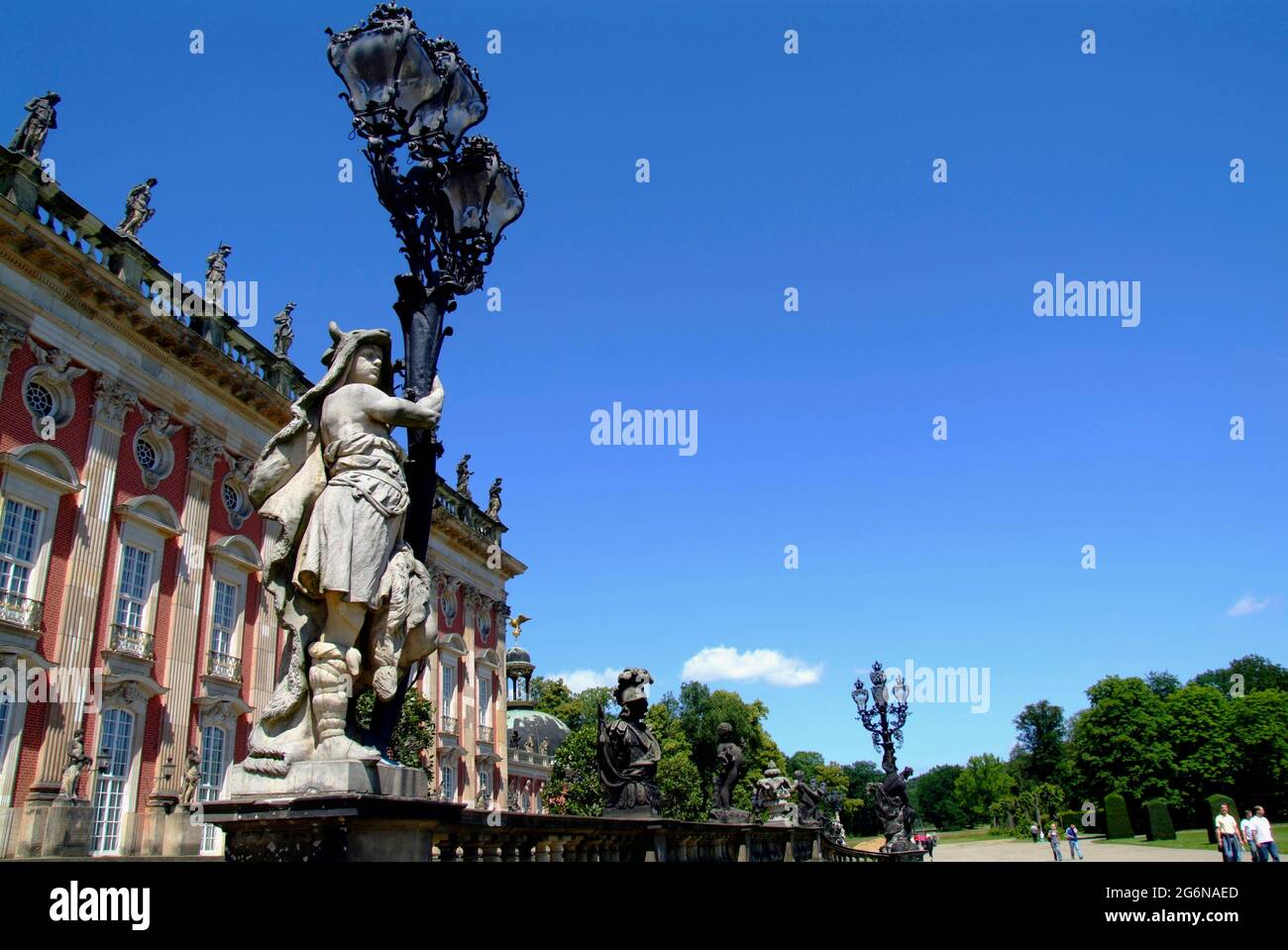 Der Neue Palast im Sanssouci-Park Stockfoto