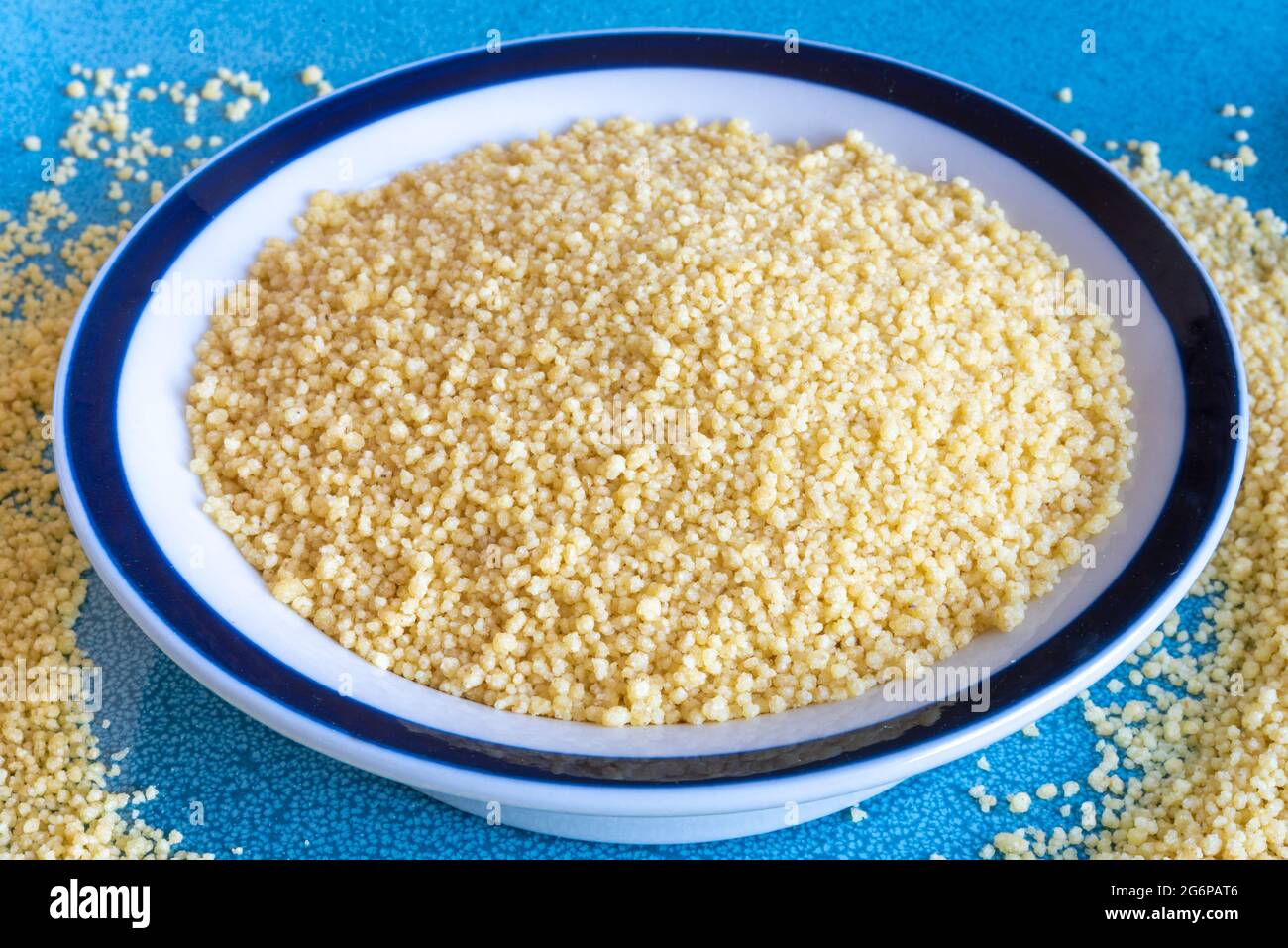 Rohes Couscous Stockfoto