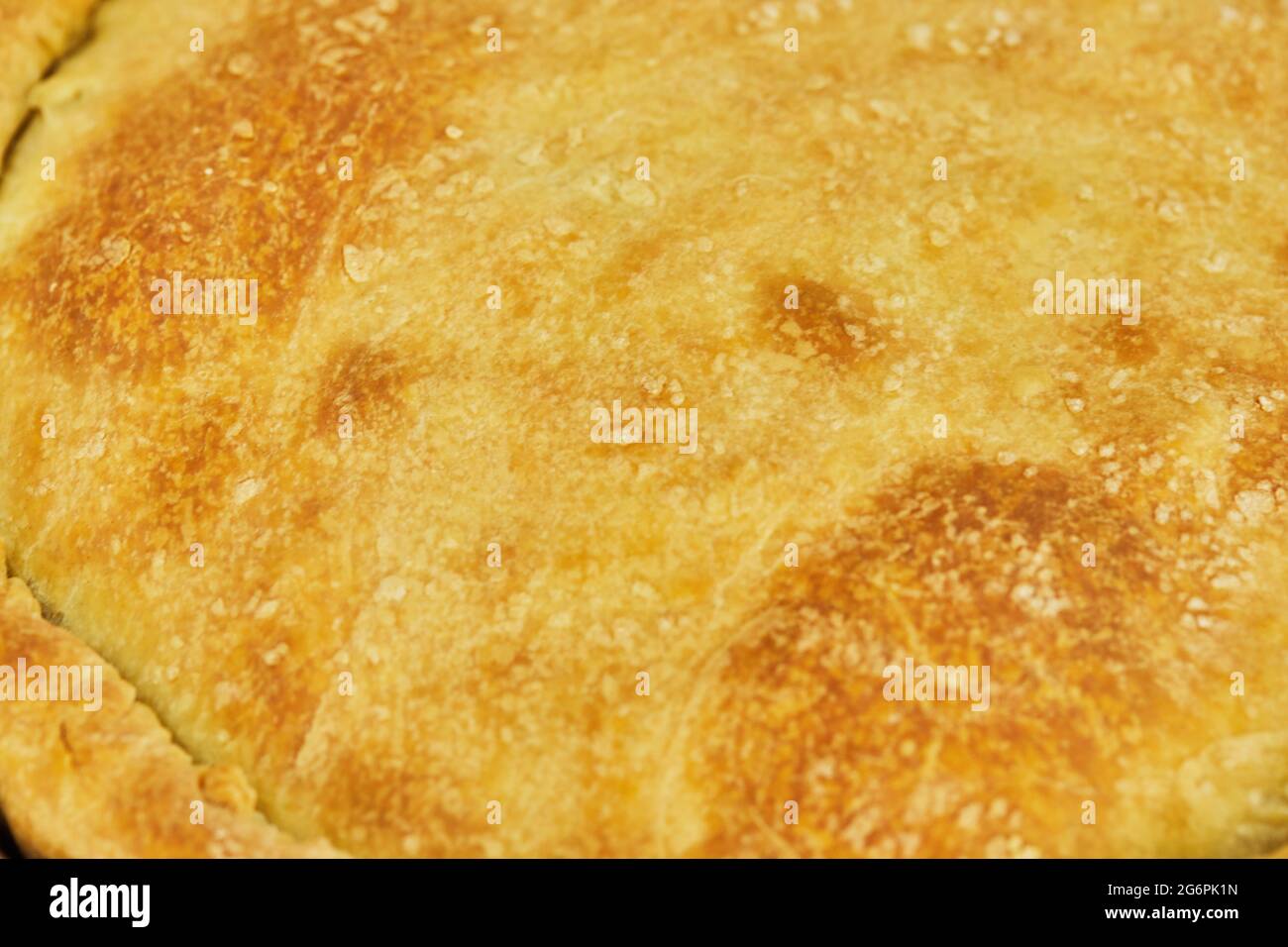 Ready Swiss Pie mit Mangold Hintergrund Textur Stockfoto