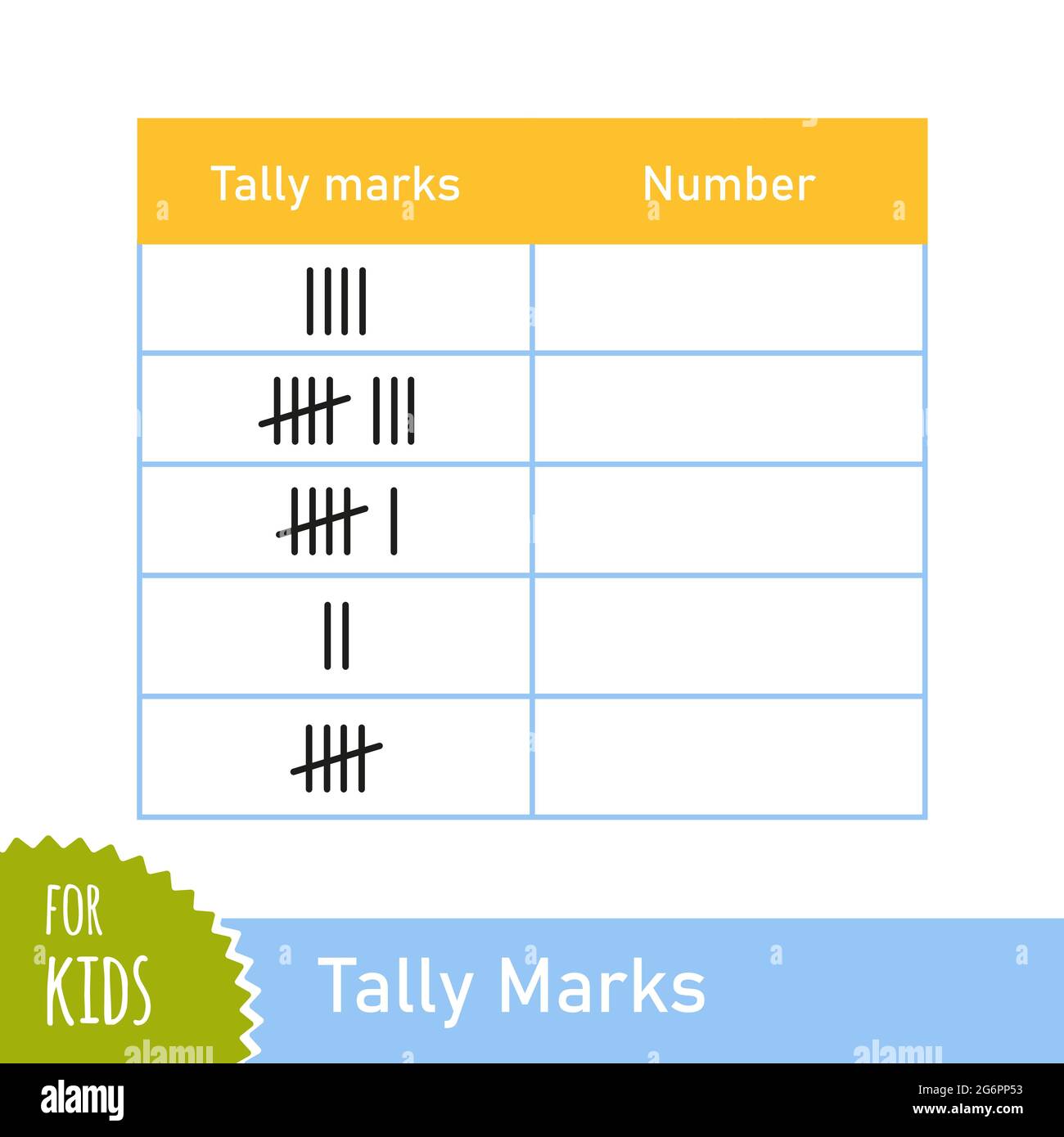 Mathematische Aufgabe mit Zählmarken. Zählspiel für Vorschulkinder und Schulkinder. Pädagogisches mathematisches Spiel. Vektorgrafik isoliert auf Weiß Stock Vektor