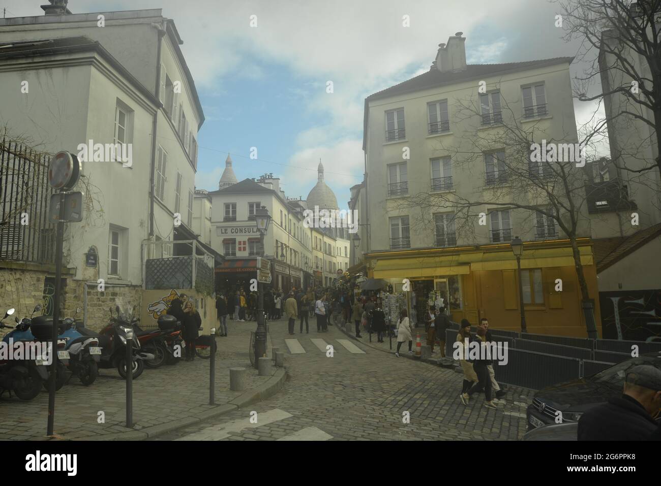 Straßenszene in Paris - pasakdek Stockfoto