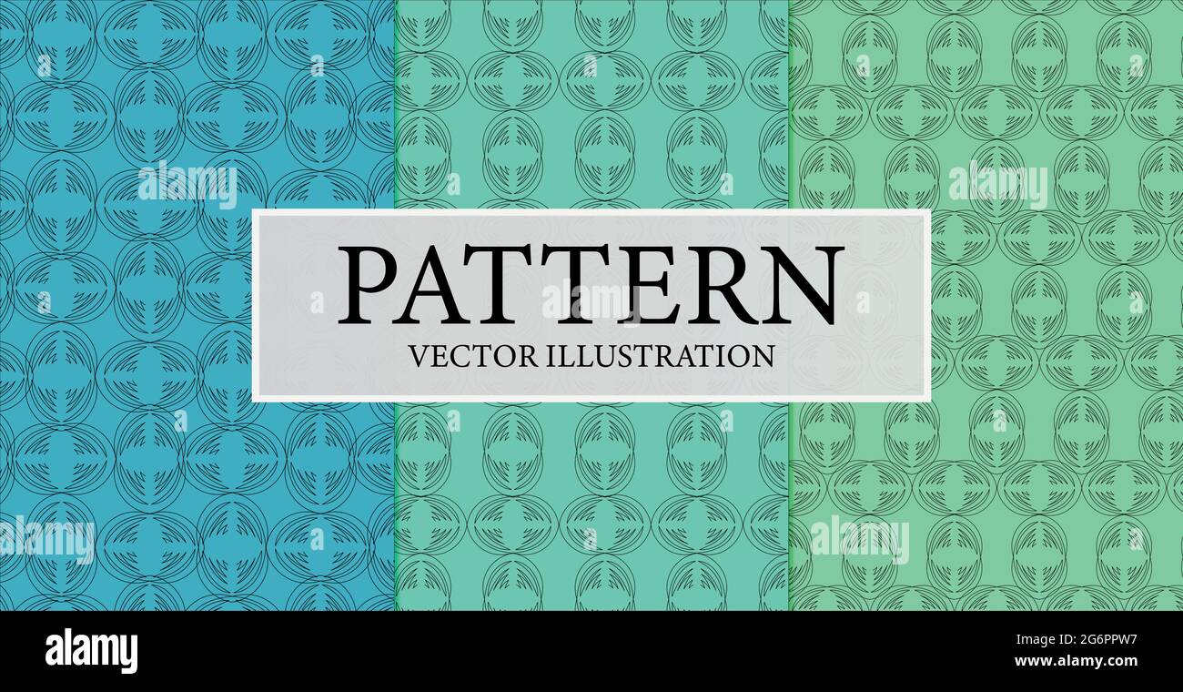 Montage von nahtlosen Mustern, abstrakten Formen - Vektor-Illustration Stock Vektor