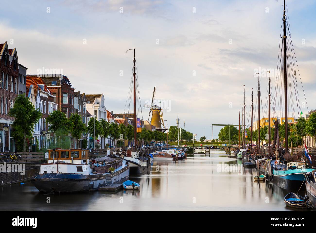 Rotterdam Delfshaven, alter Hafen, Niederlande Stockfoto