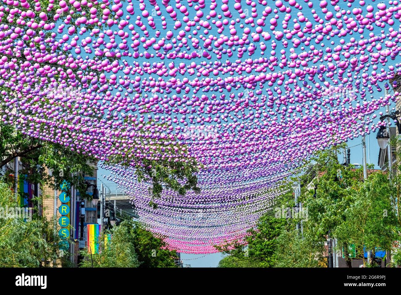 Montreal Gay Village, Kanada Stockfoto