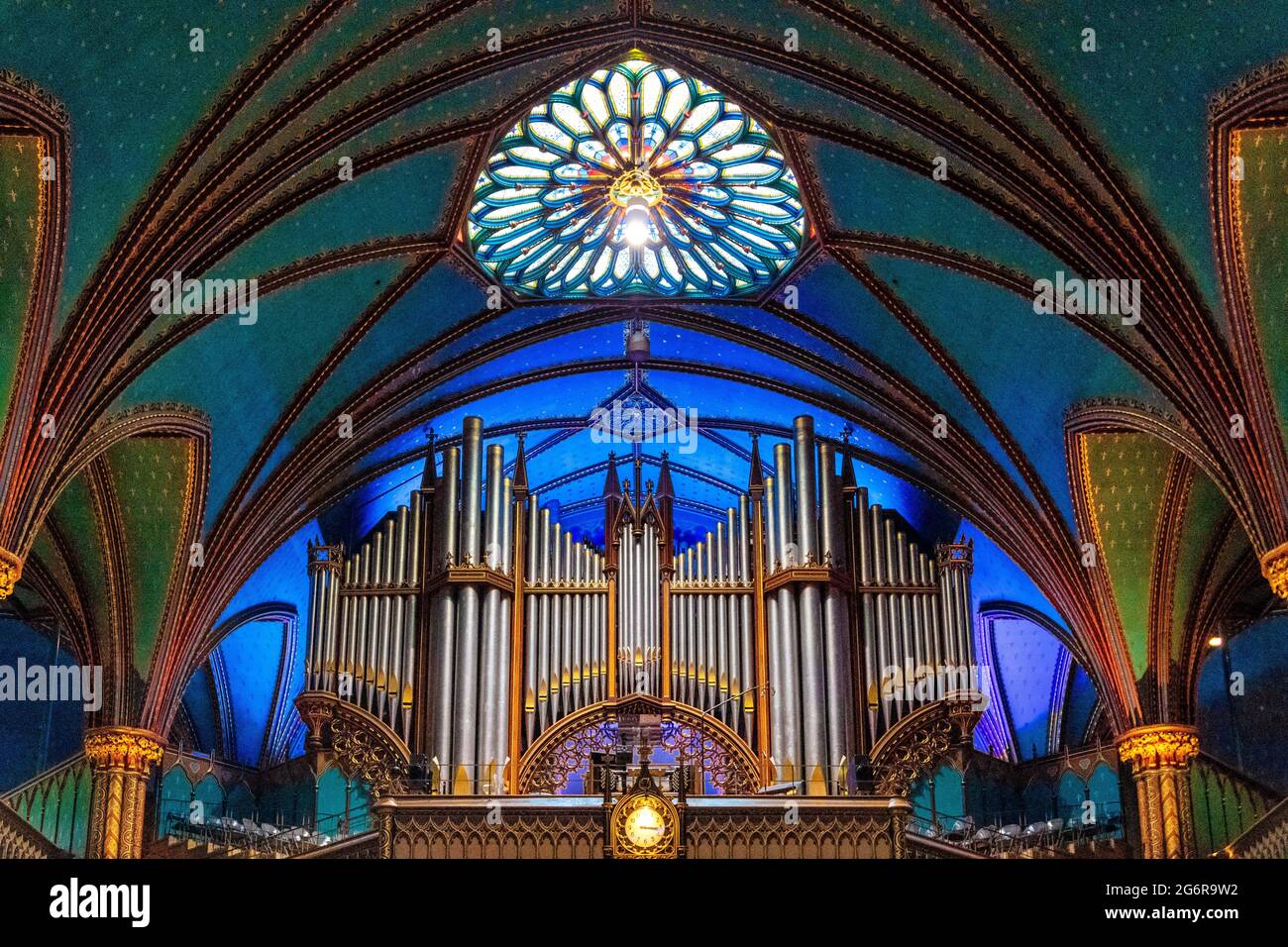 Notre-Dame de Montreal Basilica, Montreal, Kanada Stockfoto
