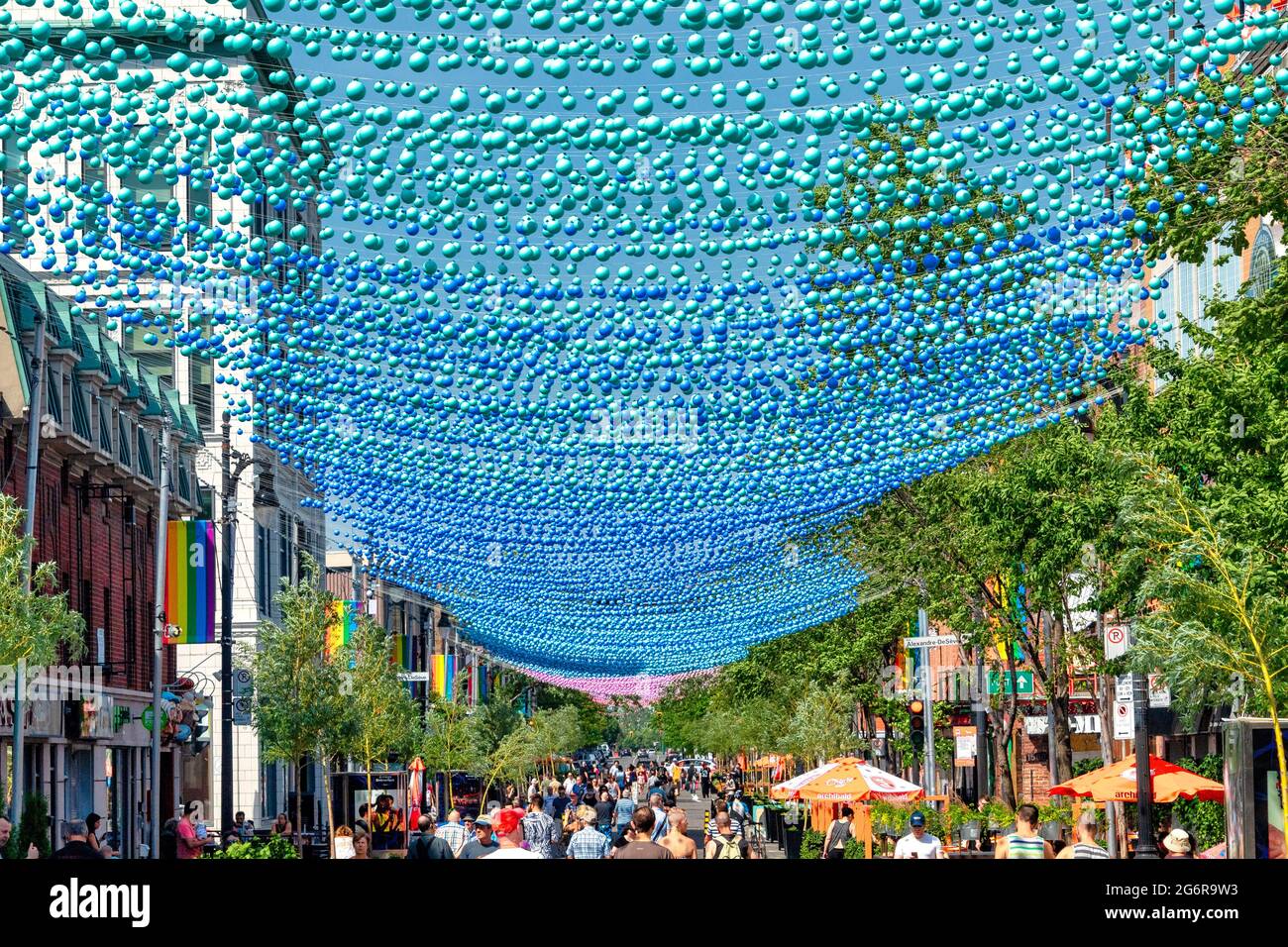 Montreal Gay Village, Kanada Stockfoto