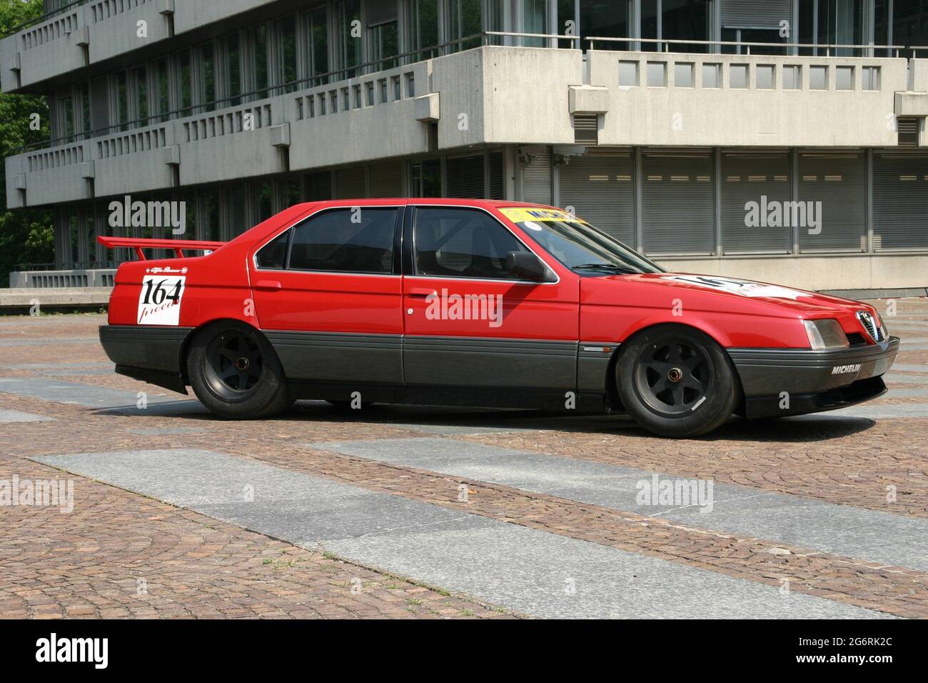 Alfa Romeo SE048, vettura destinata al Gruppo C. dotata di propulsore V12 Alfa Romeo (in sinergia con la Ferrari F1).Non scese Mai in pista. Stockfoto