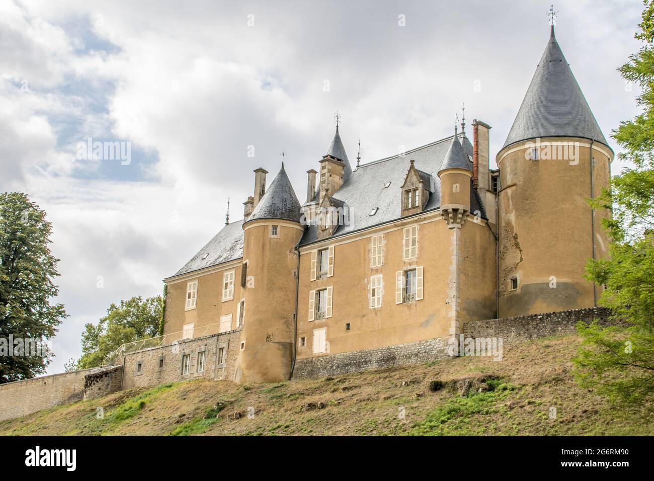 Schönes altes Schloss in Frankreich Stockfoto