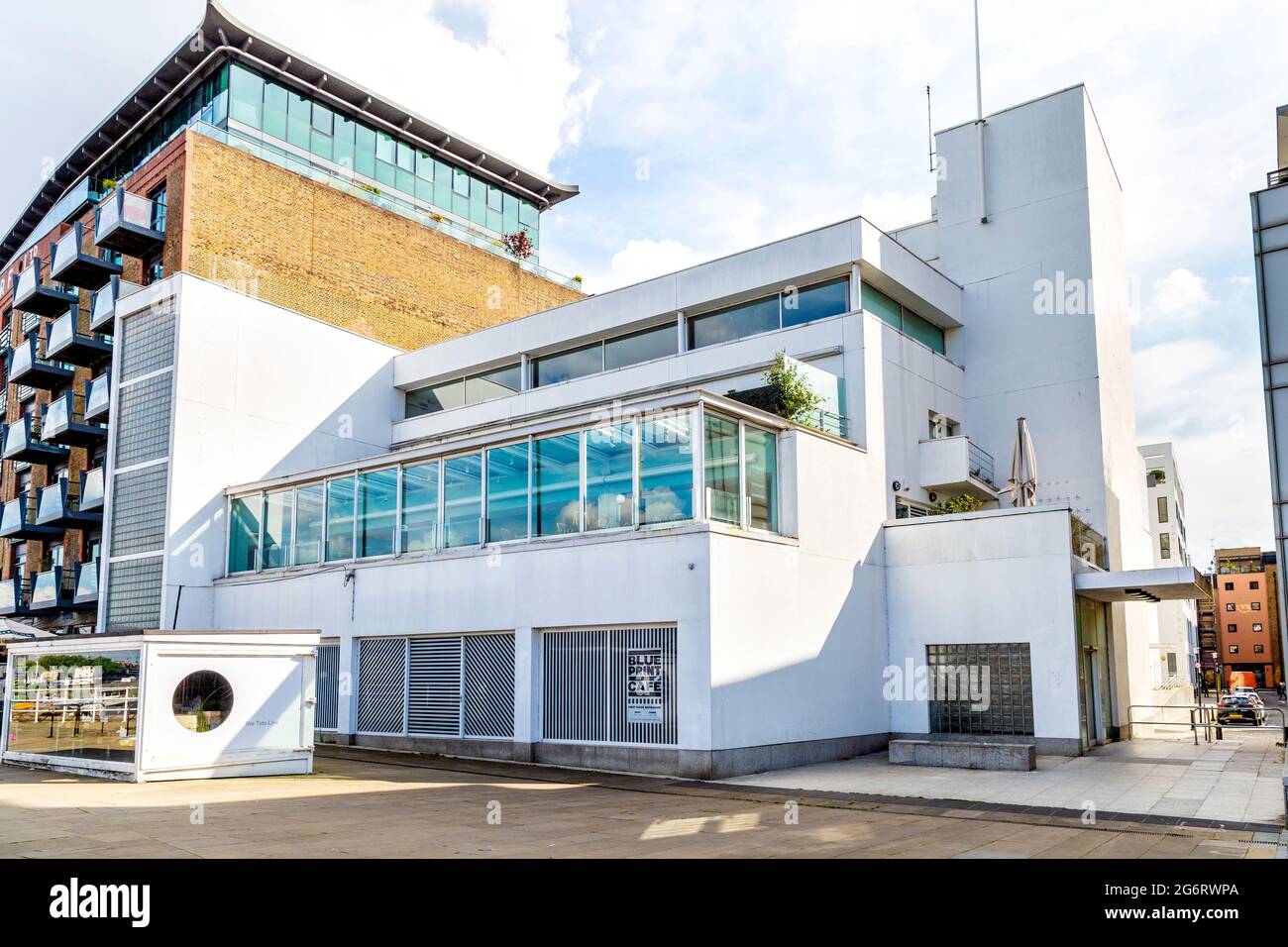 Ehemaliges Design Museum-Gebäude, entworfen von Sir Terence Conran, Shad Thames, London, Großbritannien Stockfoto