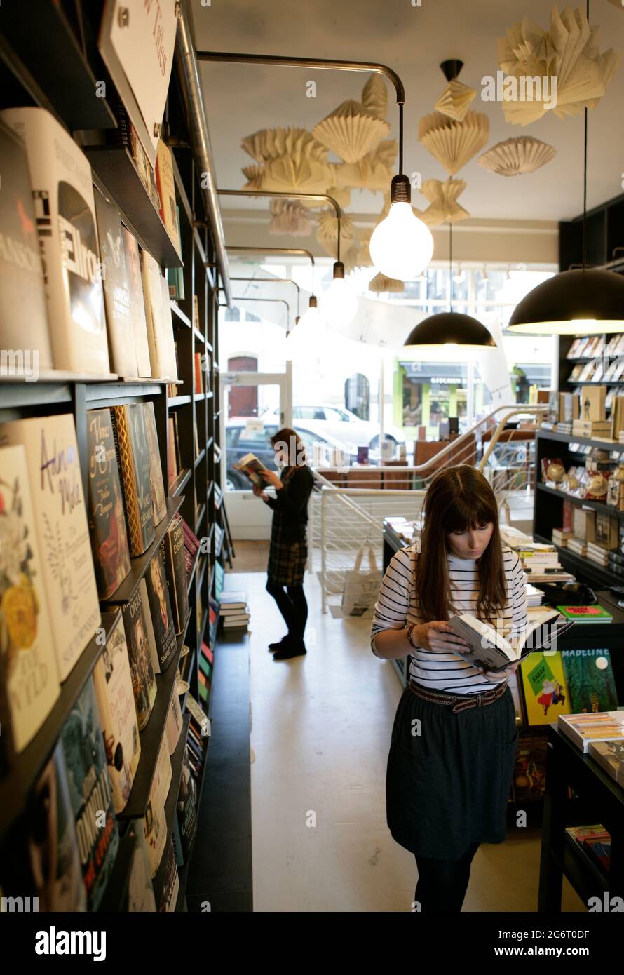 Lutyens und Rubenstein Bookshop in Londons Notting Hill. Stockfoto