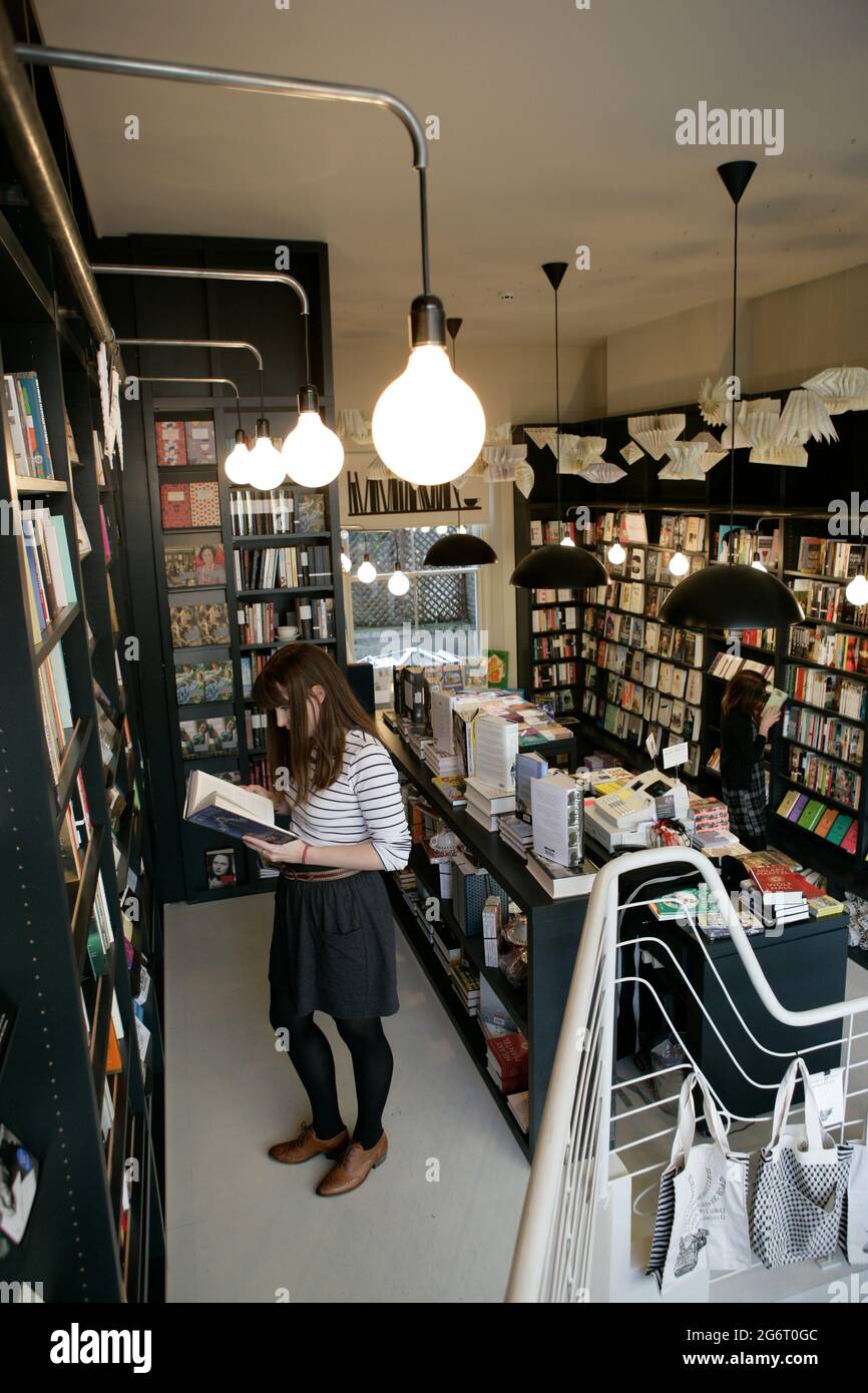 Lutyens und Rubenstein Bookshop in Londons Notting Hill. Stockfoto