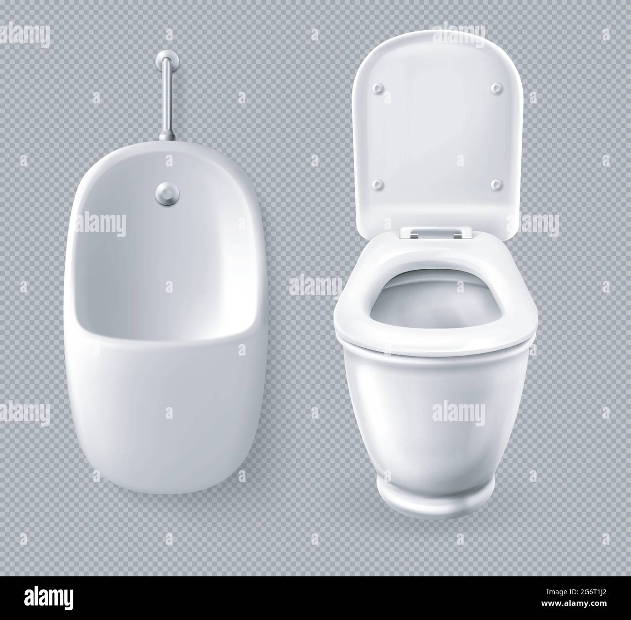 Weiße Toilette, Urinalmännchen Stock Vektor