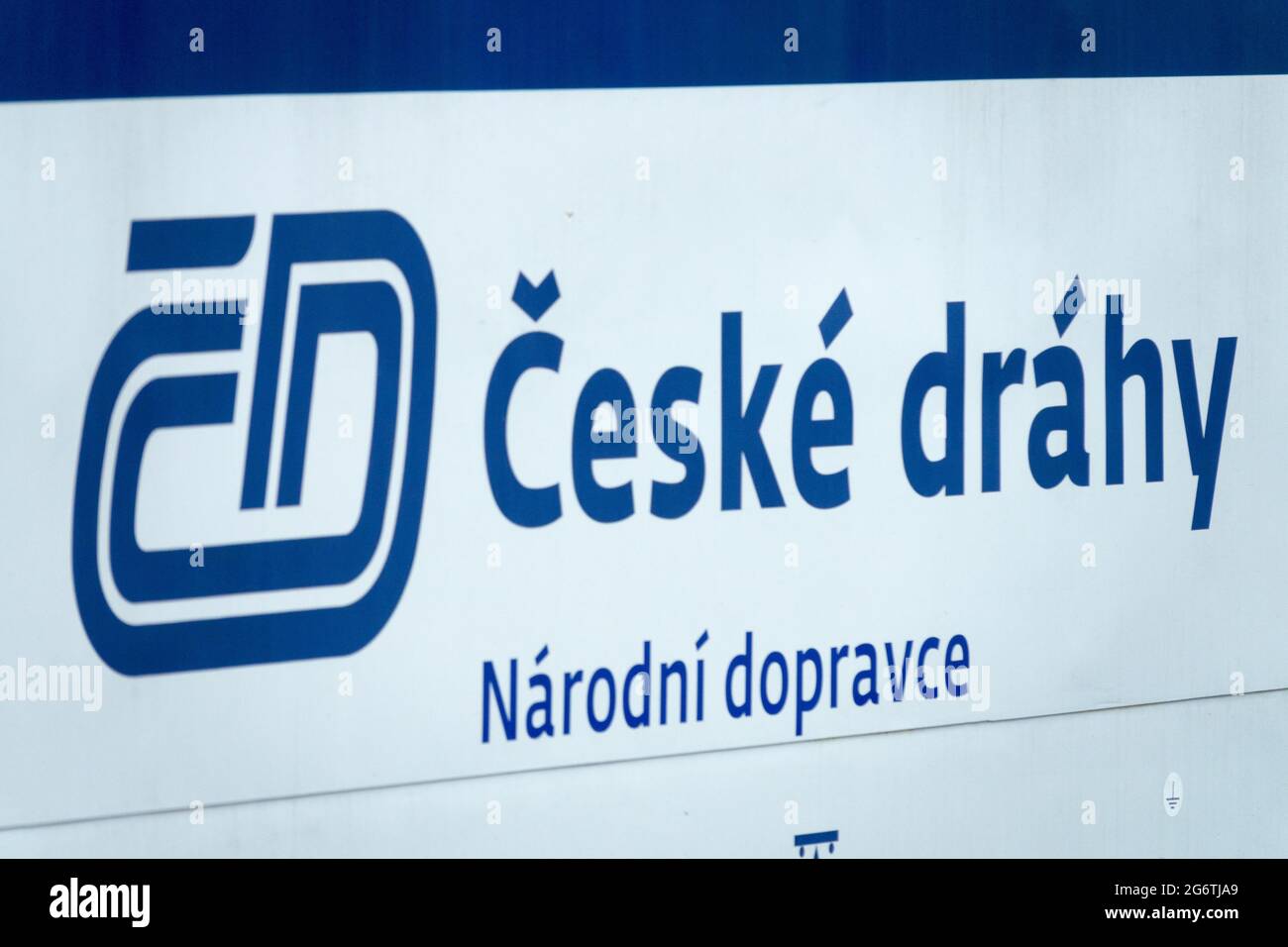 Ceske drahy Logo Tschechische Republik Stockfoto