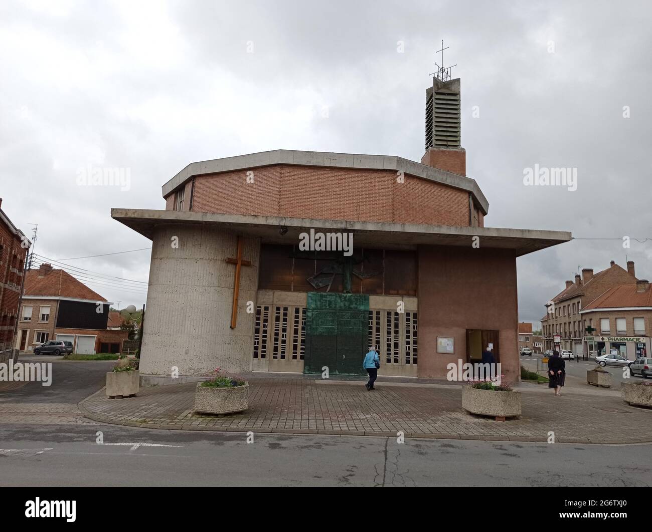 Eglise catholique Saint Quentin de Bouchain, Département du Nord, Region Hauts de France, Frankreich Stockfoto