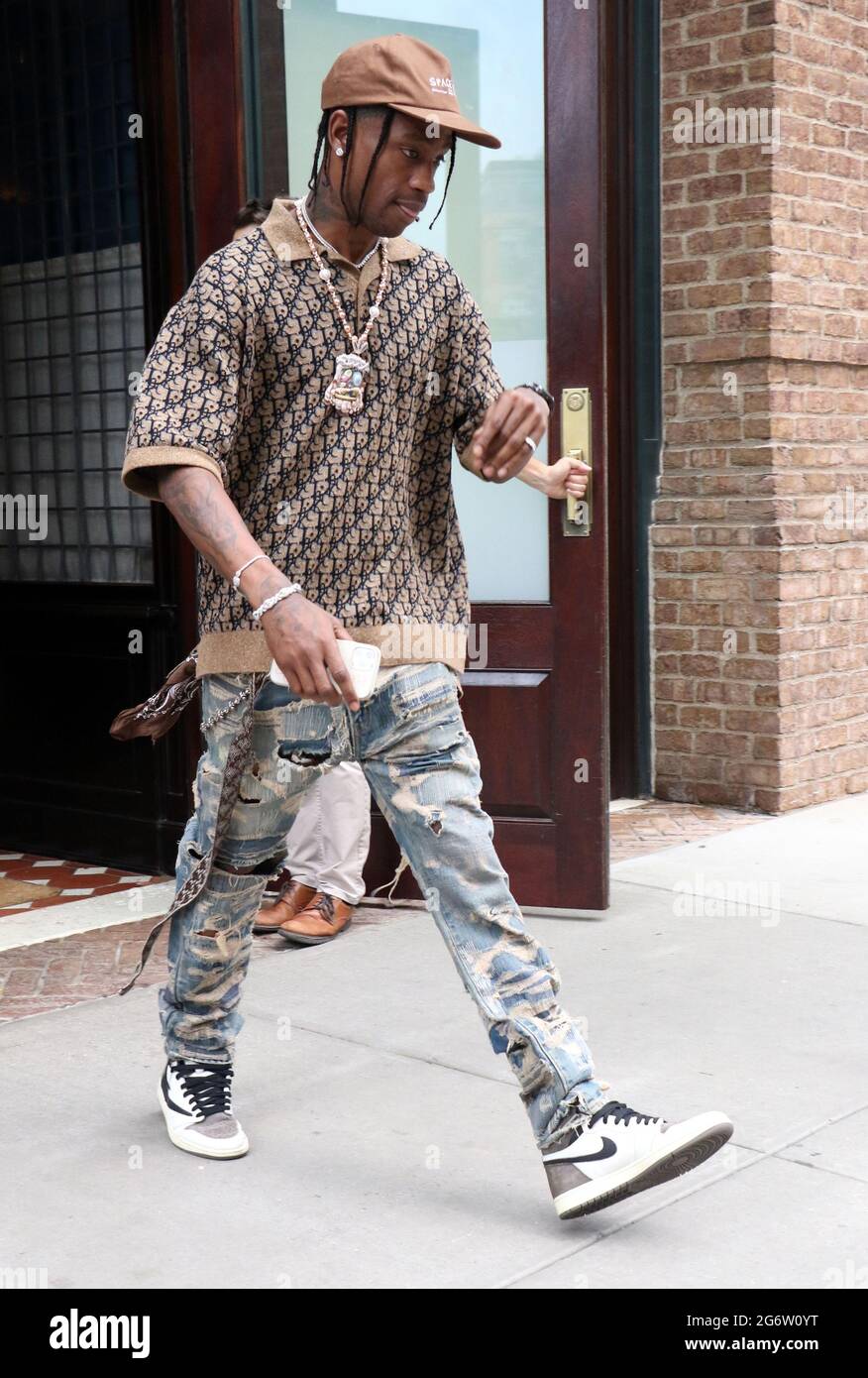 New York, NY, USA. Juli 2021. Travis Scott gesehen in Soho in New York City am 08. Juli 2021. Quelle: Rw/Media Punch/Alamy Live News Stockfoto