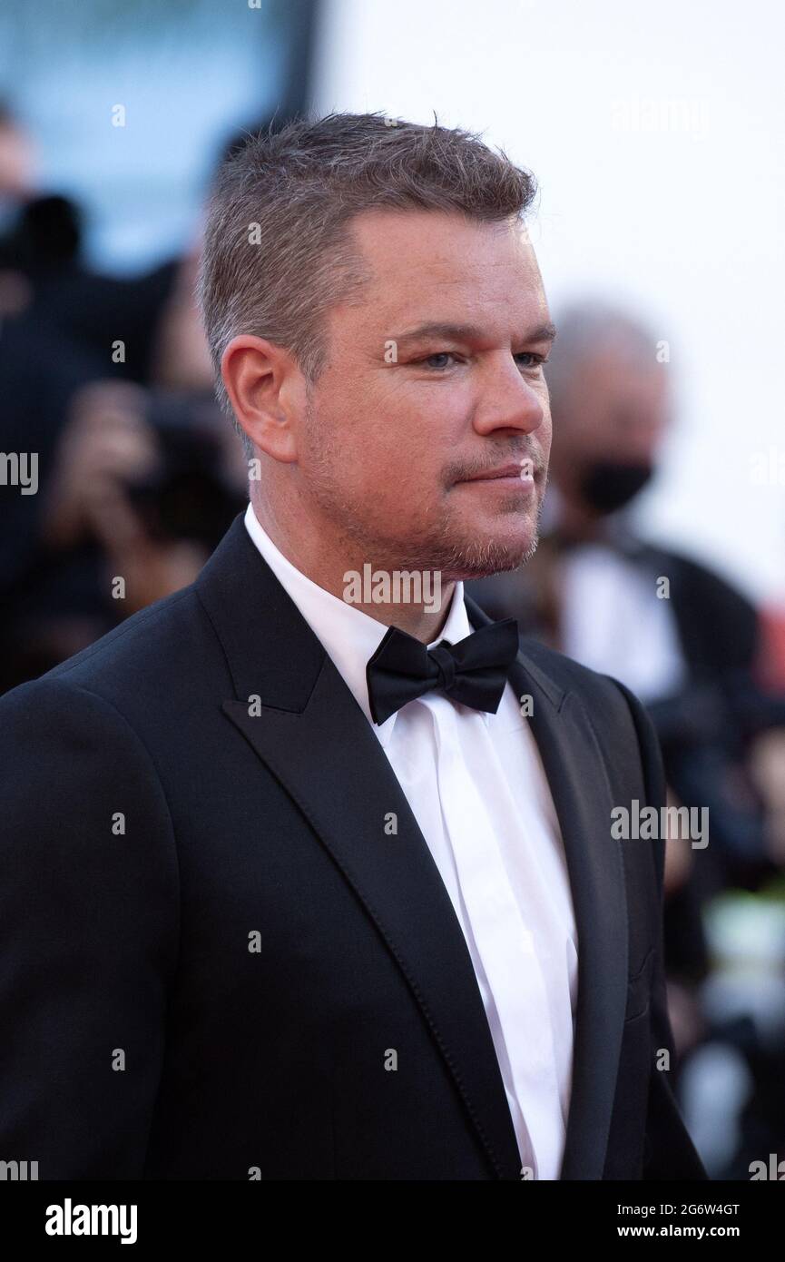 Matt Damon bei der Stillwater Premiere im Rahmen der 74. Internationalen Filmfestspiele von Cannes am 08. Juli 2021 in Cannes, Frankreich. Foto von Aurore Marechal/ABACAPRESS.COM Stockfoto