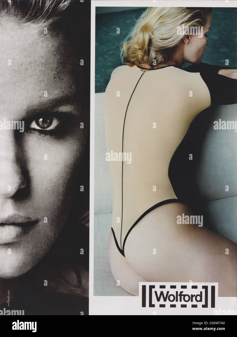 Plakat Werbung Wolford Modehaus in Magazin von 2015, Werbung, kreative  Wolford 2010s Anzeige Stockfotografie - Alamy