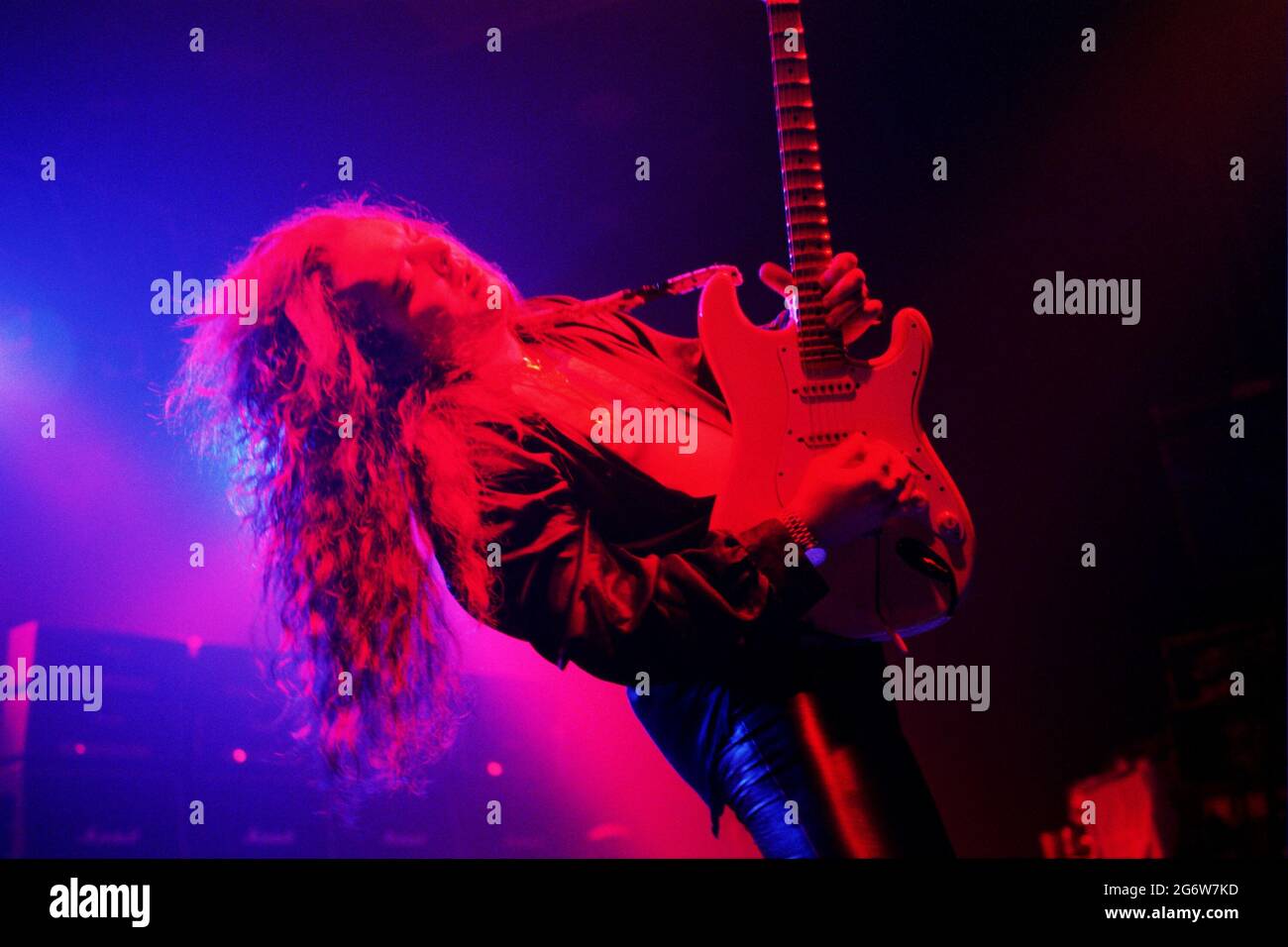 Yngwie Malmsteen, geboren. Lars Yngve Johann Lannerbäck – schwedischer Gitarrist, Heavy-Metal-Virtuose, Komponist, Songwriter, Foto Kazimierz Jurewicz Stockfoto