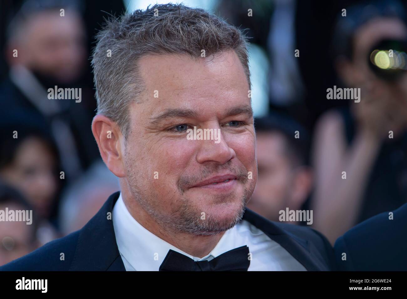 Matt Damon nimmt an der Filmvorführung „Stillwater“ während der 74. Jährlichen Filmfestspiele von Cannes am 08. Juli 2021 in Cannes, Frankreich, Teil. Sbastien Courdji/imageSPACE Credit: Imagespace/Alamy Live News Stockfoto