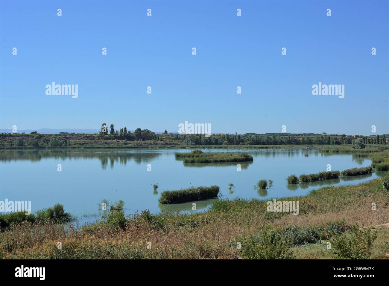 Estany Ivars i Vila-sana (Pla d'Urgell, Katalonien, Spanien) Stockfoto