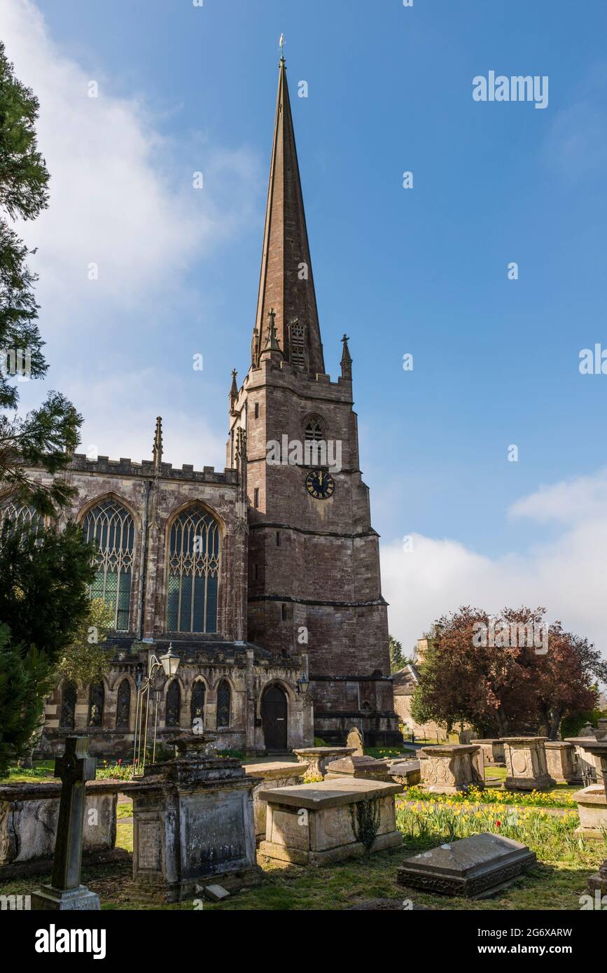 St Mary Churchyard, Tetbury, Gloucestershire Stockfoto