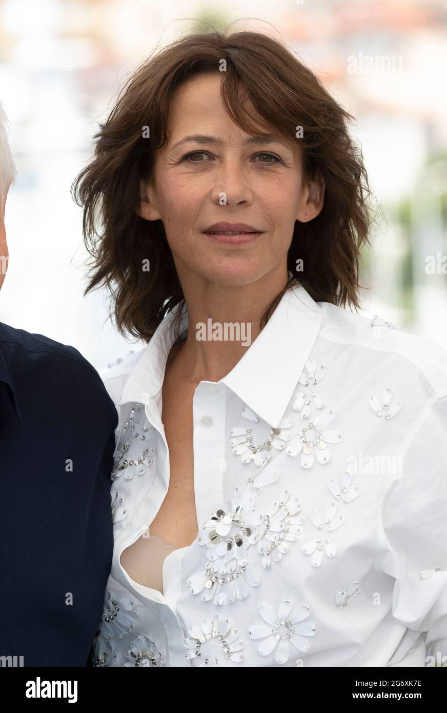 Sophie Marceau posiert beim Fotofilm „Tout S'est Bien Passe (Everything Won Fine)“ während des 74. Jährlichen Filmfestivals in Cannes im Palais des Festivals in Cannes, Frankreich, am 08. Juli 2021. Stockfoto