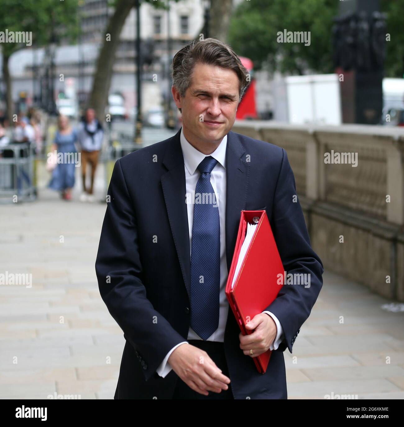 London, England, Großbritannien. Juli 2021. GAVIN WILLIAMSON, Staatssekretär für Bildung, wird in Whitehall gesehen. Kredit: Tayfun Salci/ZUMA Wire/Alamy Live Nachrichten Stockfoto