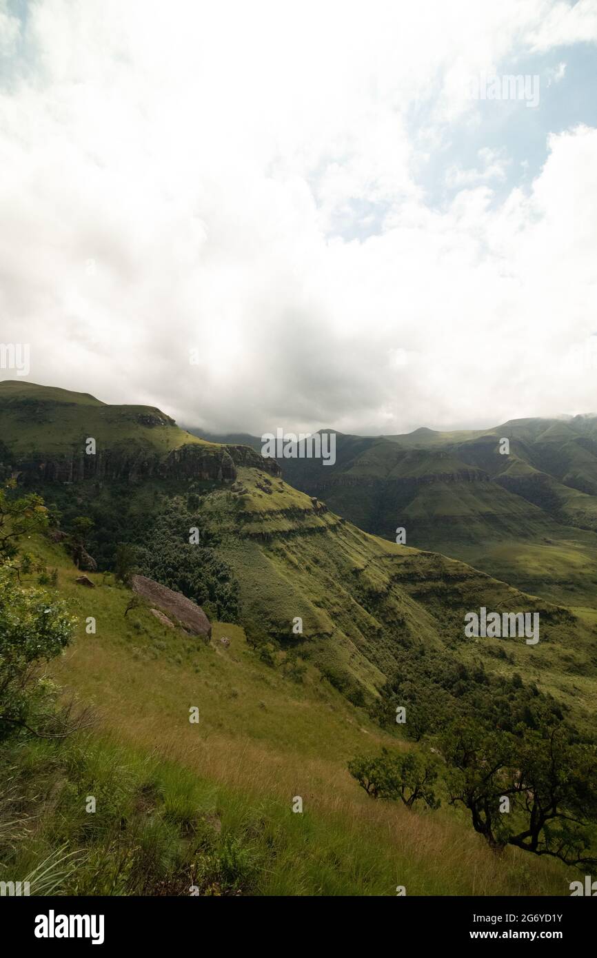 Die Hügel von Drakensberg Stockfoto