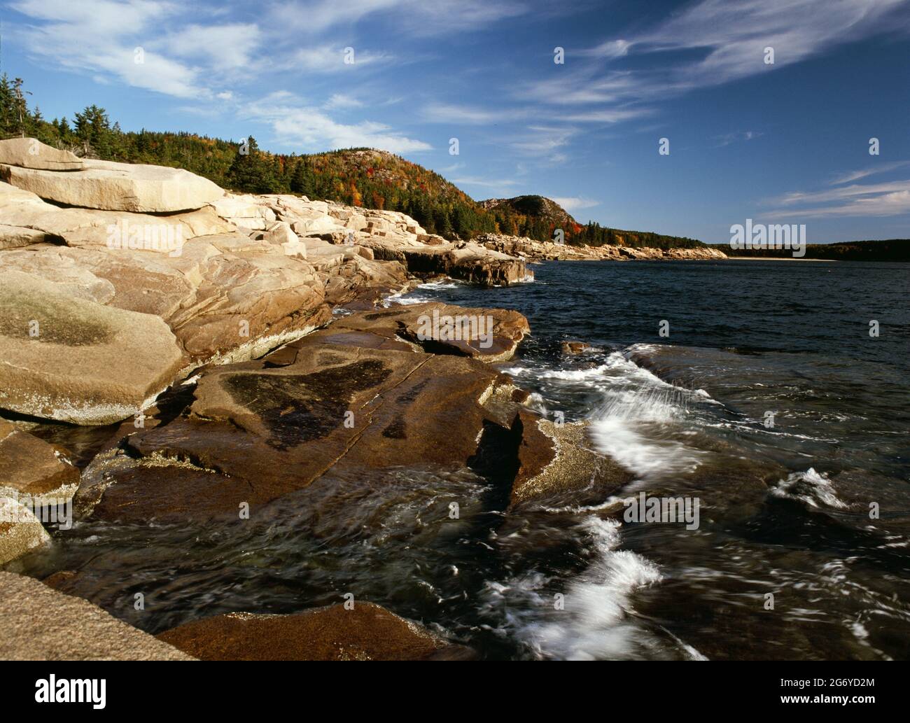 Acadia National Park an der Küste von Maine Stockfoto