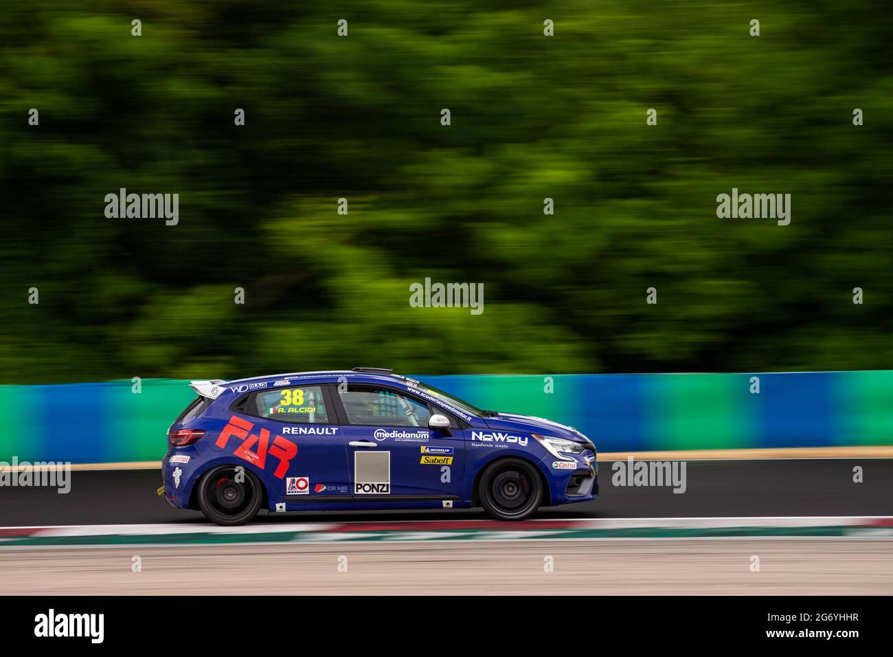 38 Alcidi Alessio (ITA), CAAL RACING, RENAULT CLIO CUP EUROPE, Aktion während der 7. Runde des Clio Cup Europe 2021, vom 9. Bis 11. Juli 2021 auf dem Hungaroring, in Budapest, Ungarn - Foto Joao Filipe / DPPI Stockfoto