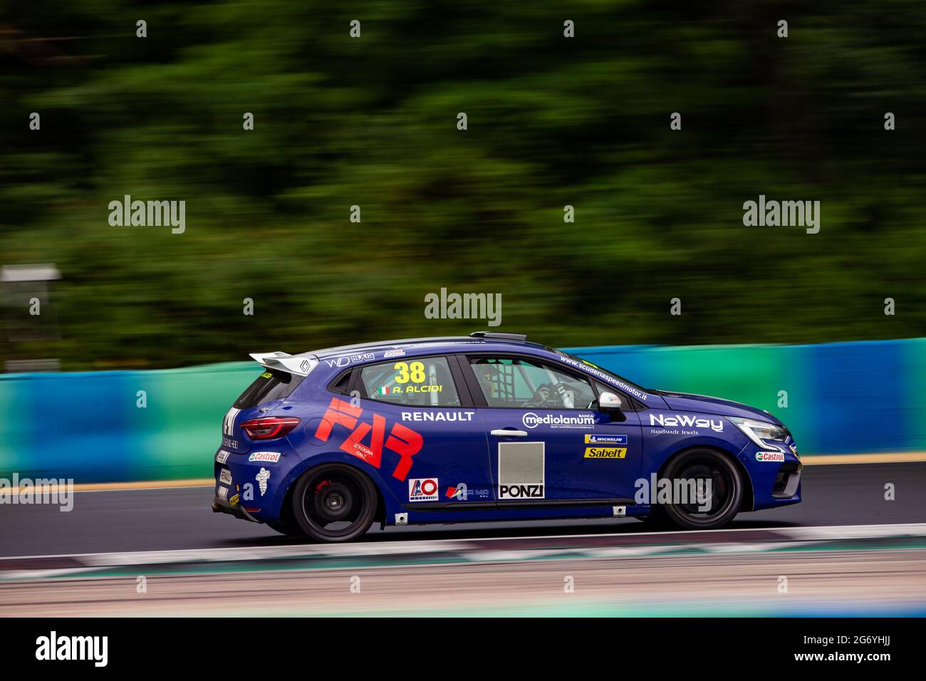 38 Alcidi Alessio (ITA), CAAL RACING, RENAULT CLIO CUP EUROPE, Aktion während der 7. Runde des Clio Cup Europe 2021, vom 9. Bis 11. Juli 2021 auf dem Hungaroring, in Budapest, Ungarn - Foto Joao Filipe / DPPI Stockfoto