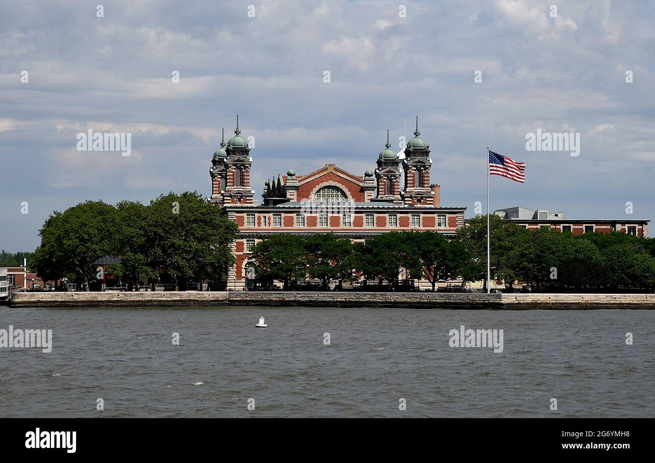 ELLIS ISLAND/NEW YORK CITY/NEW YORK Ellis Island Migrationstor zu Vereinigten Staaten von Amerika. /USA/05.JUNI 2018  . (Foto.Francis Dean / Deanpictures. Stockfoto